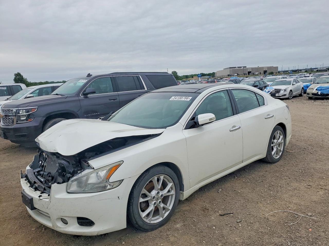 2013 Nissan Maxima 3.5 Sv White vin: 1N4AA5AP3DC817306