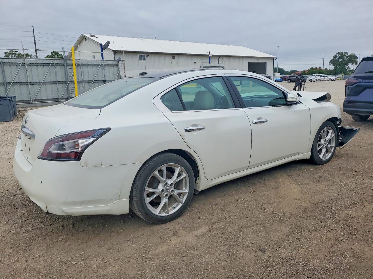 2013 Nissan Maxima 3.5 Sv White vin: 1N4AA5AP3DC817306