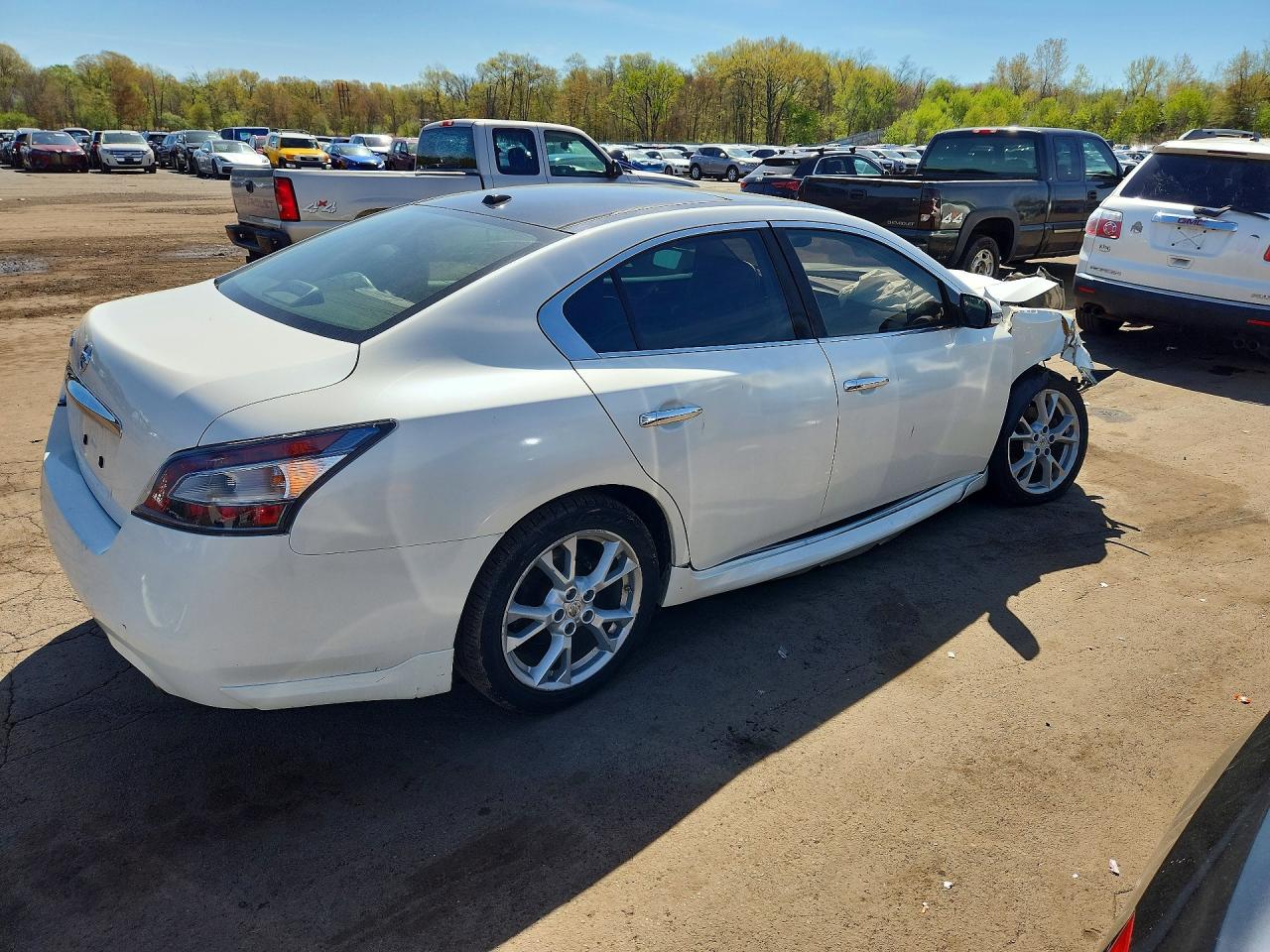 2013 Nissan Maxima White vin: 1N4AA5AP3DC826426