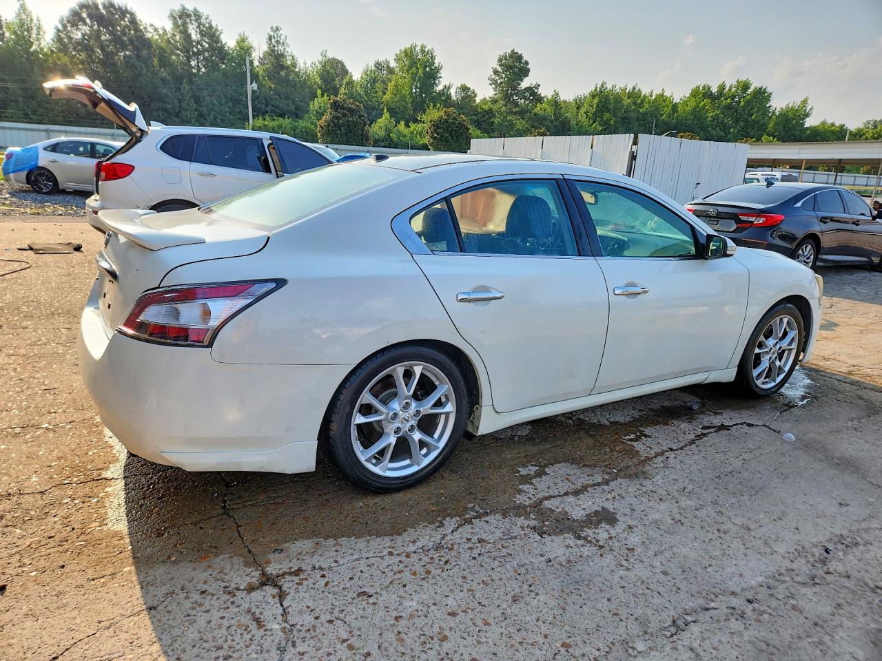 2013 Nissan Maxima 3.5 Sv White vin: 1N4AA5AP3DC828242