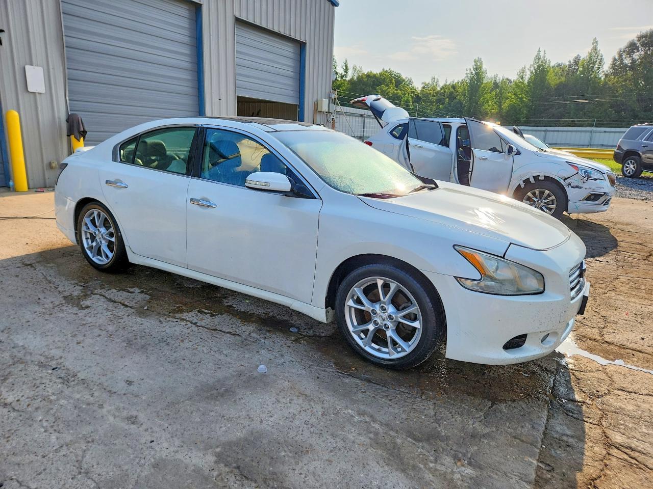 2013 Nissan Maxima 3.5 Sv White vin: 1N4AA5AP3DC828242