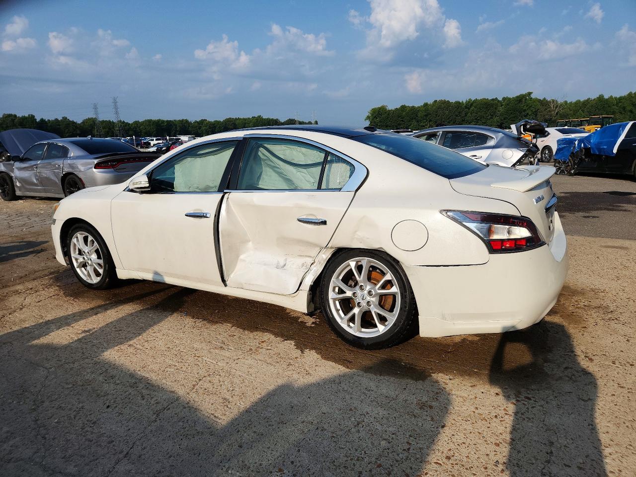 2013 Nissan Maxima 3.5 Sv White vin: 1N4AA5AP3DC828242