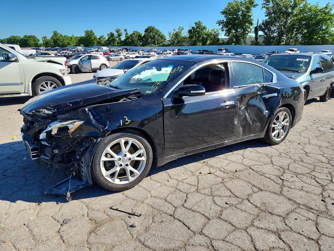 2013 Nissan Maxima 3.5 S Black vin: 1N4AA5AP3DC842125