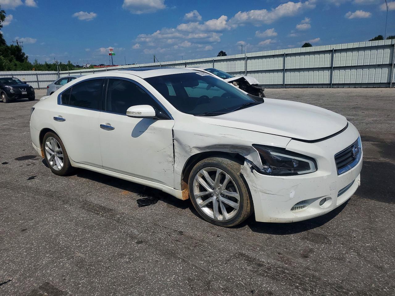 2014 Nissan Maxima 3.5 Sv Белый vin: 1N4AA5AP3EC432135