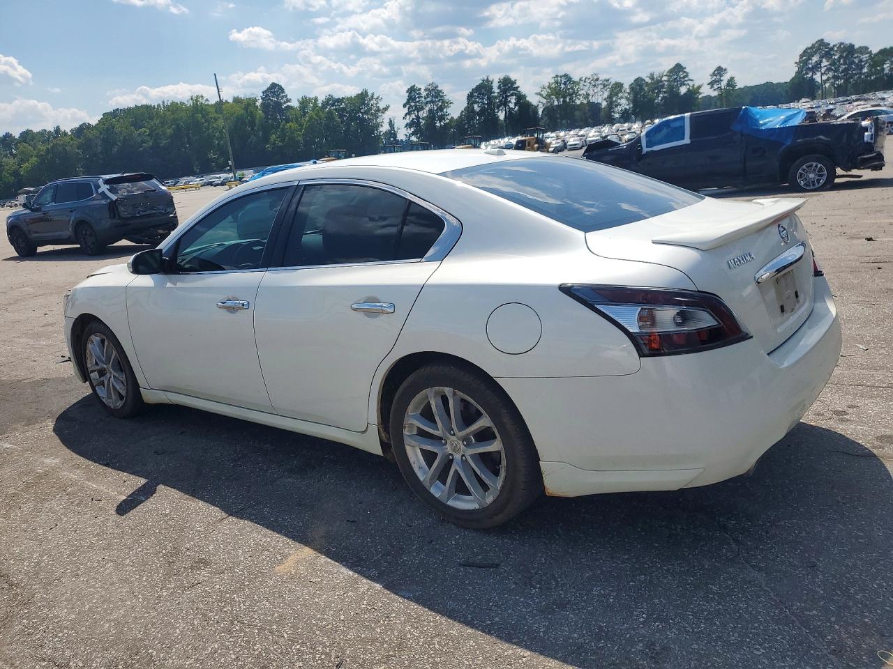 2014 Nissan Maxima 3.5 Sv Белый vin: 1N4AA5AP3EC432135