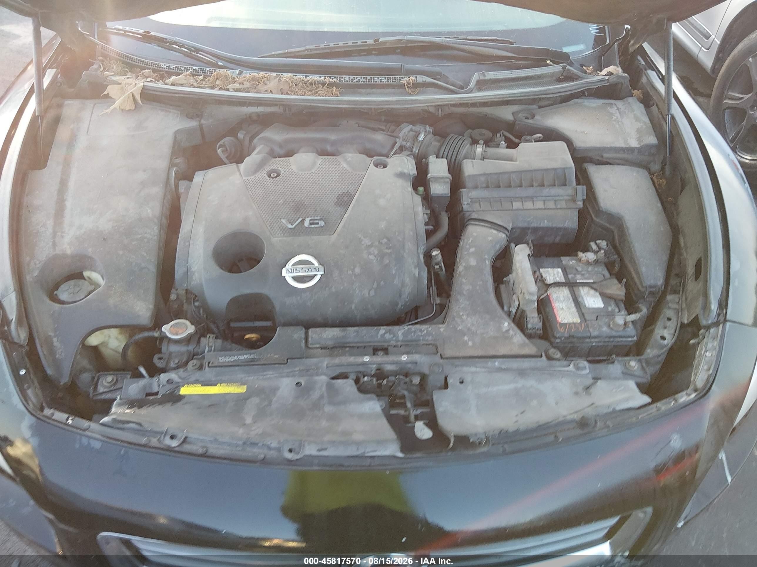 2014 Nissan Maxima 3.5 Sv Черный vin: 1N4AA5AP3EC443135