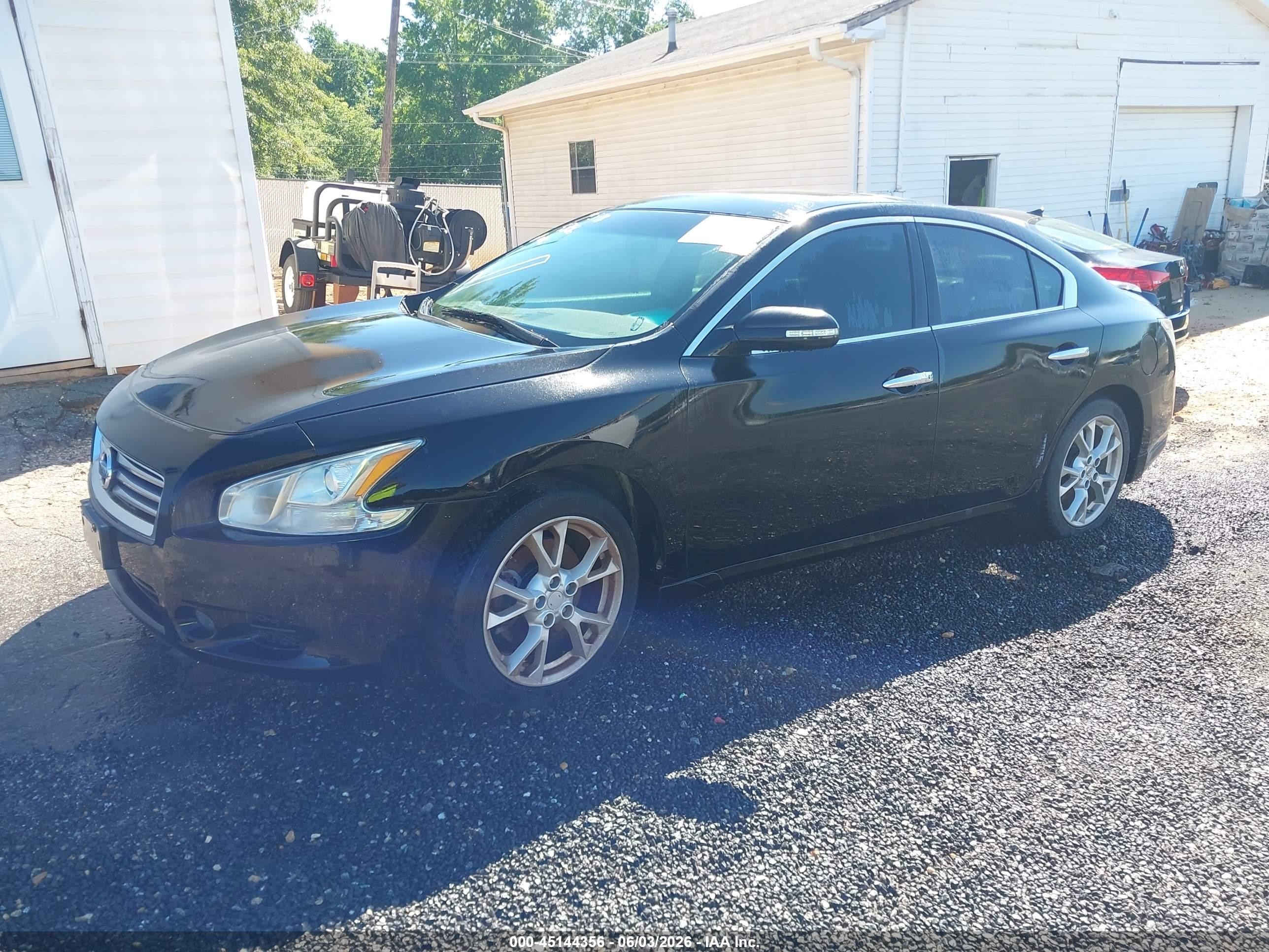 2014 Nissan Maxima 3.5 Sv Black vin: 1N4AA5AP3EC446004