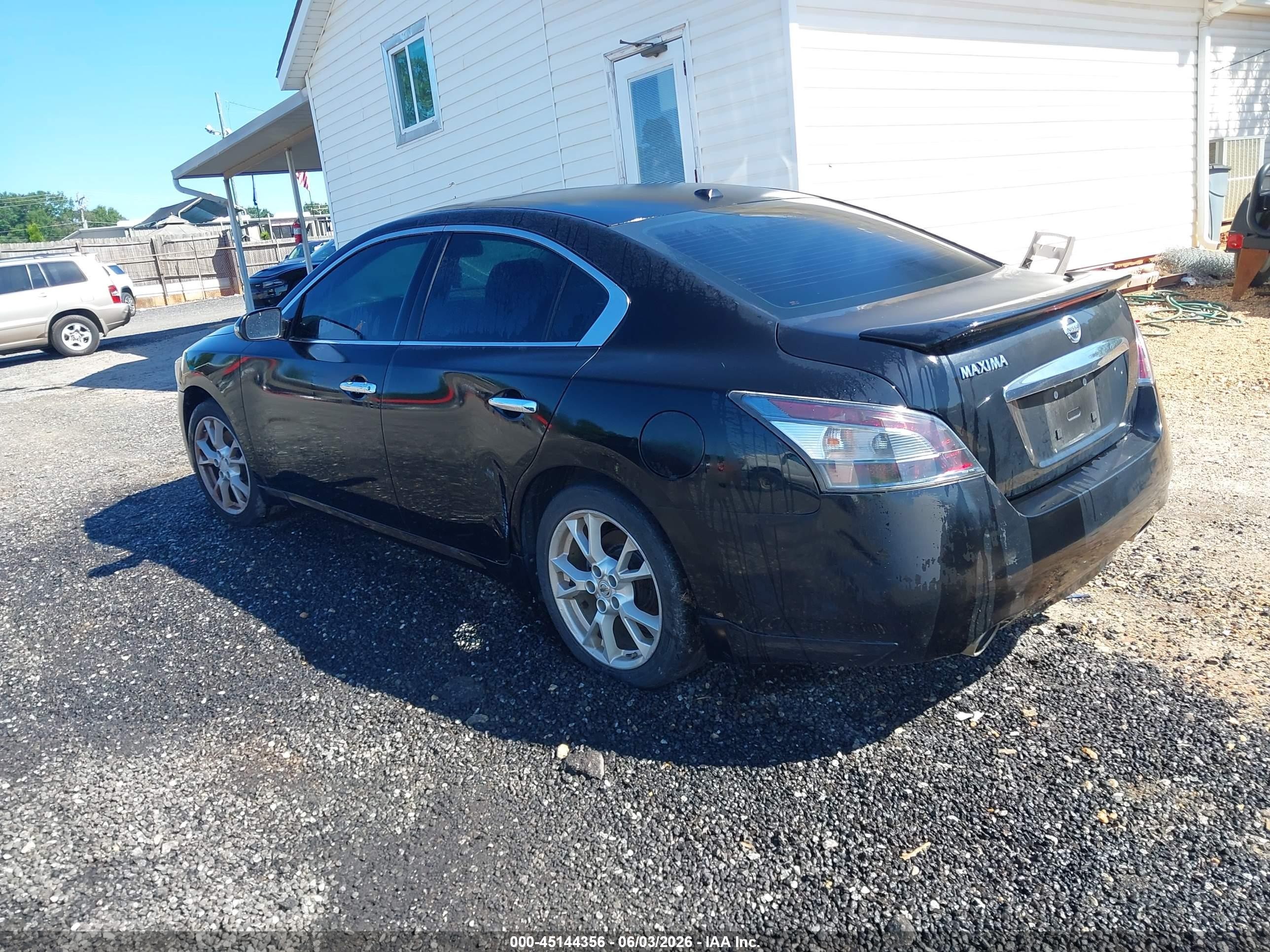 2014 Nissan Maxima 3.5 Sv Black vin: 1N4AA5AP3EC446004