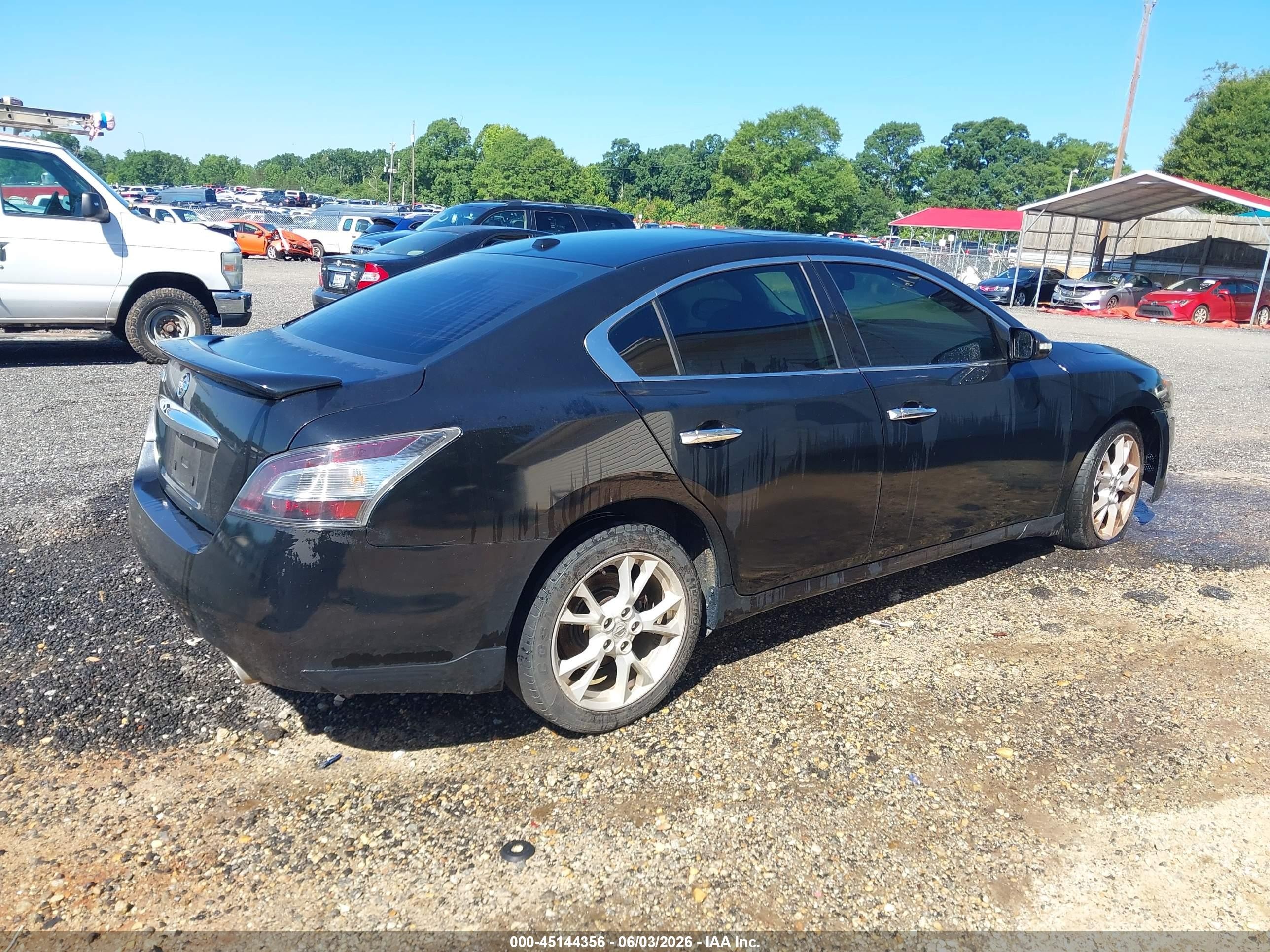 2014 Nissan Maxima 3.5 Sv Black vin: 1N4AA5AP3EC446004