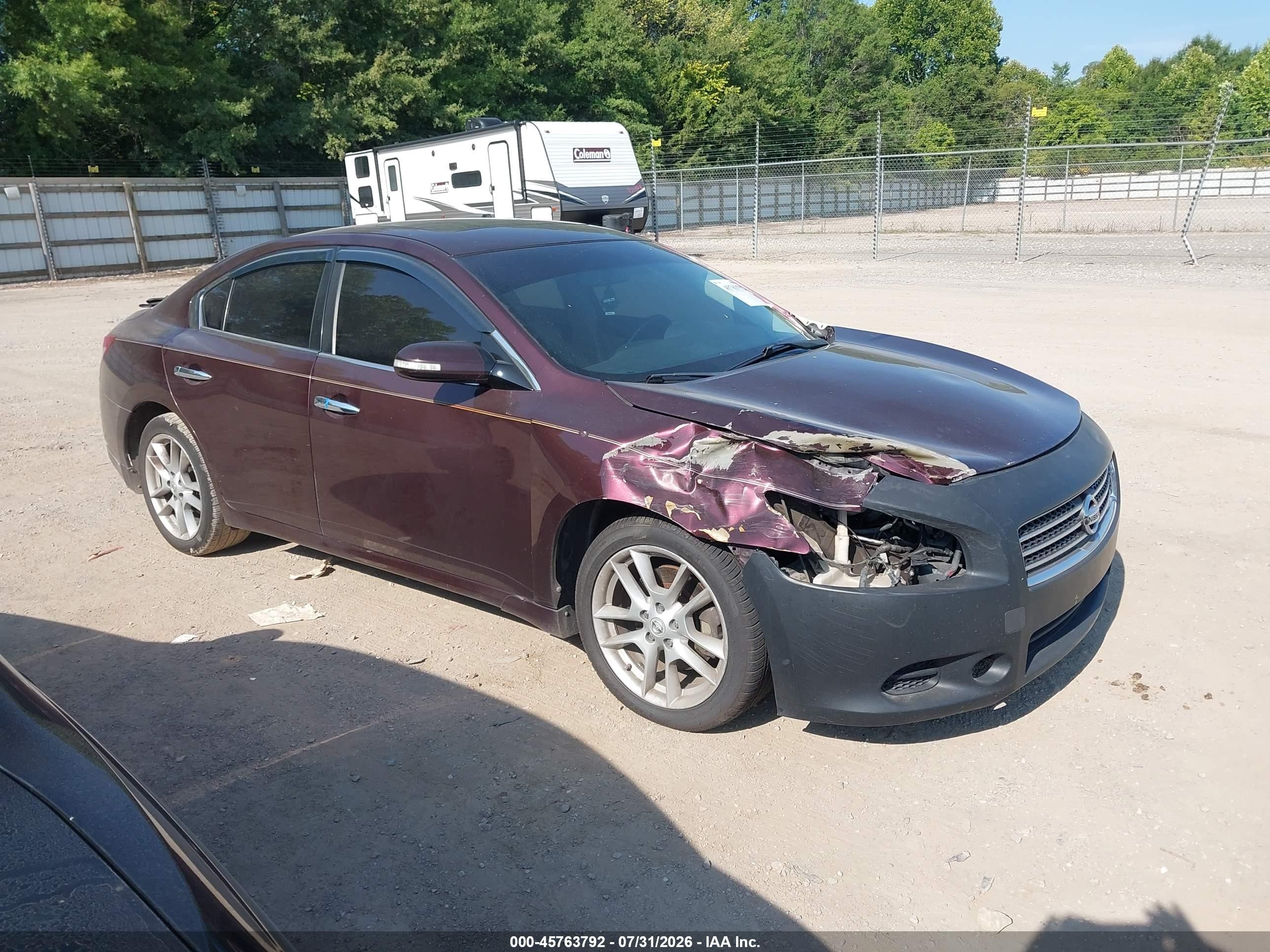 2014 Nissan Maxima 3.5 Sv Фиолетовый vin: 1N4AA5AP3EC446696