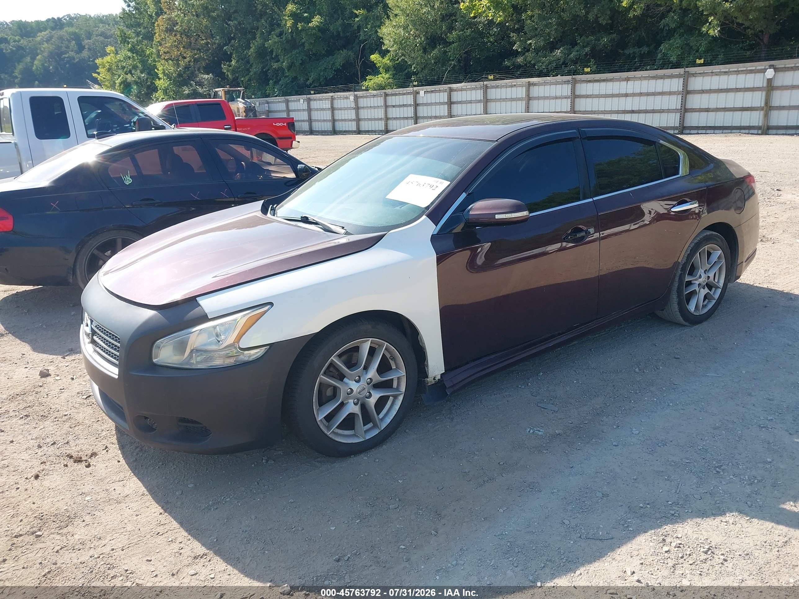 2014 Nissan Maxima 3.5 Sv Purple vin: 1N4AA5AP3EC446696