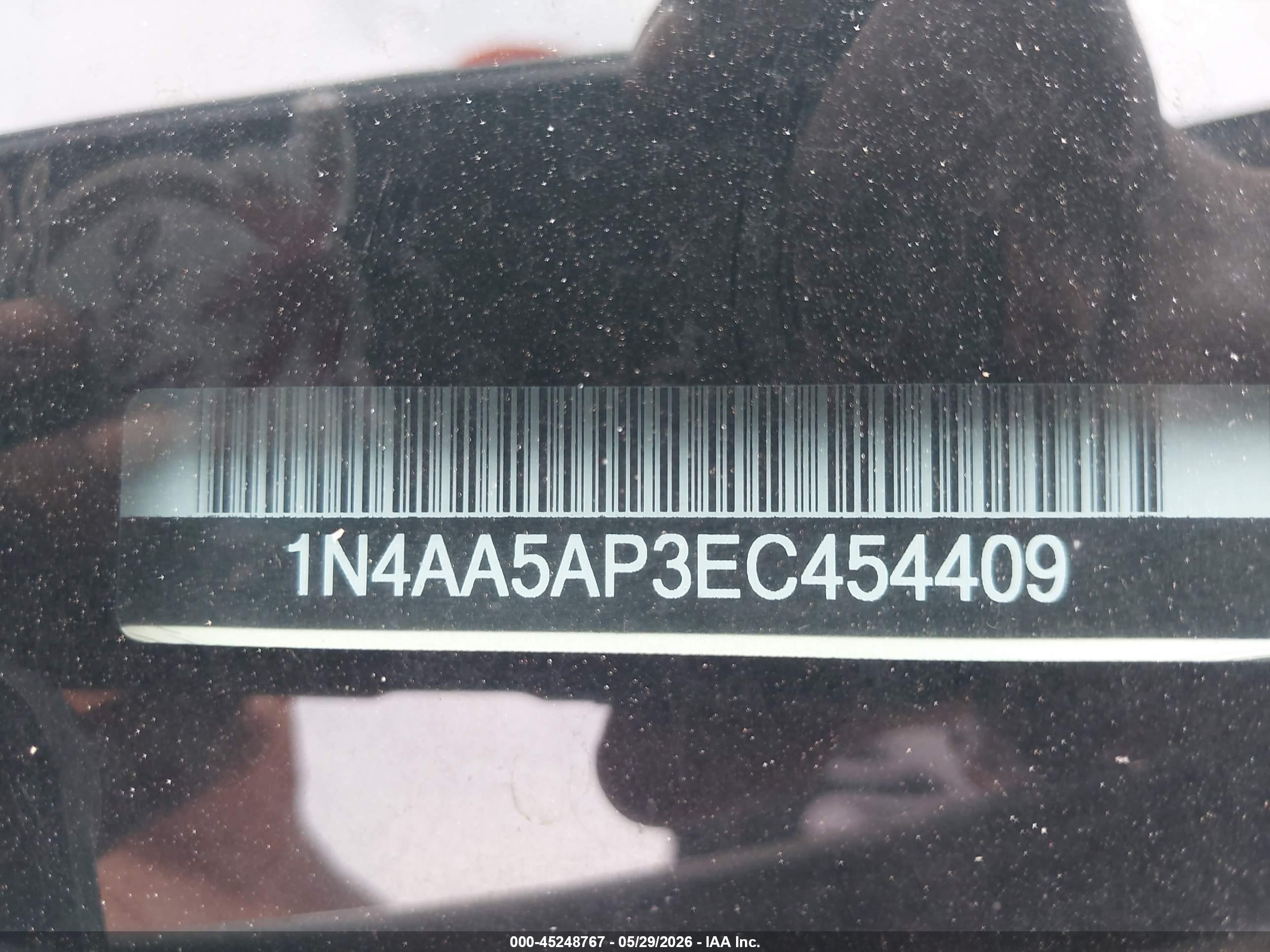 2014 Nissan Maxima 3.5 S Белый vin: 1N4AA5AP3EC454409