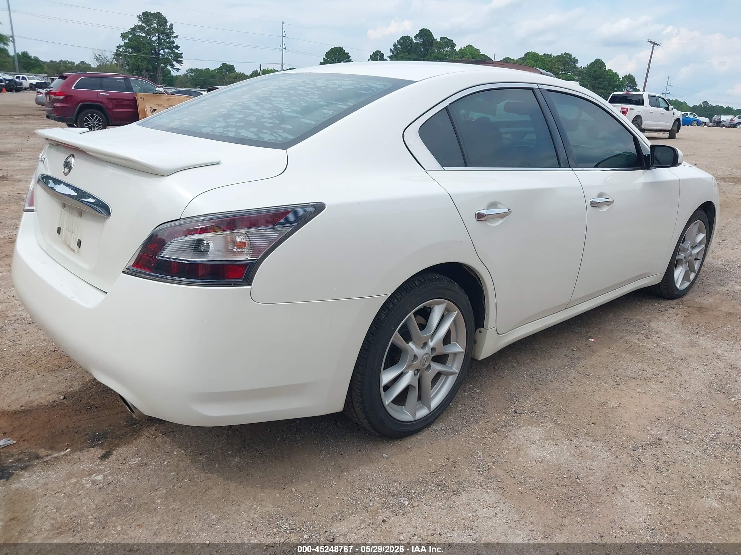 2014 Nissan Maxima 3.5 S Белый vin: 1N4AA5AP3EC454409