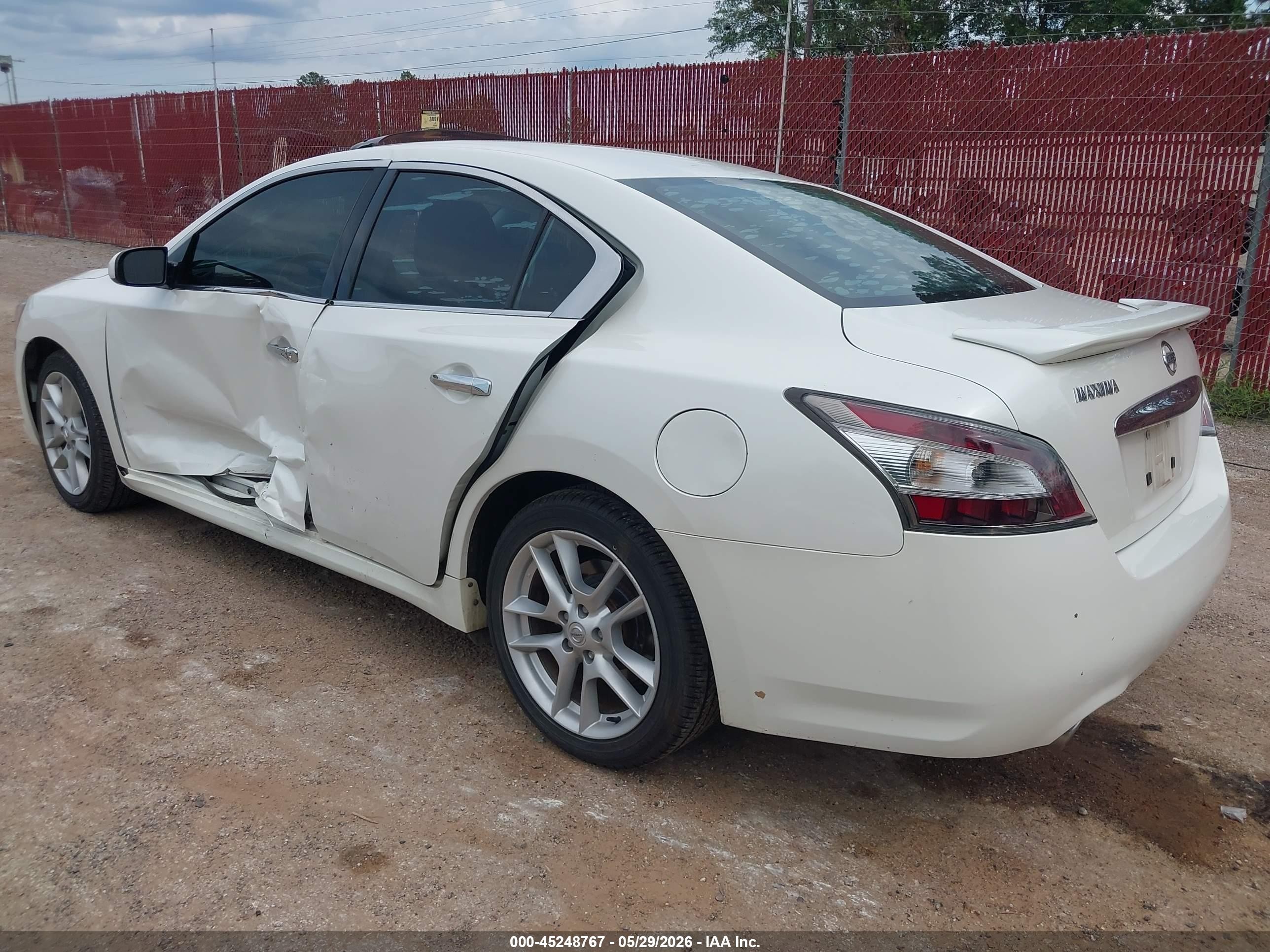2014 Nissan Maxima 3.5 S Белый vin: 1N4AA5AP3EC454409