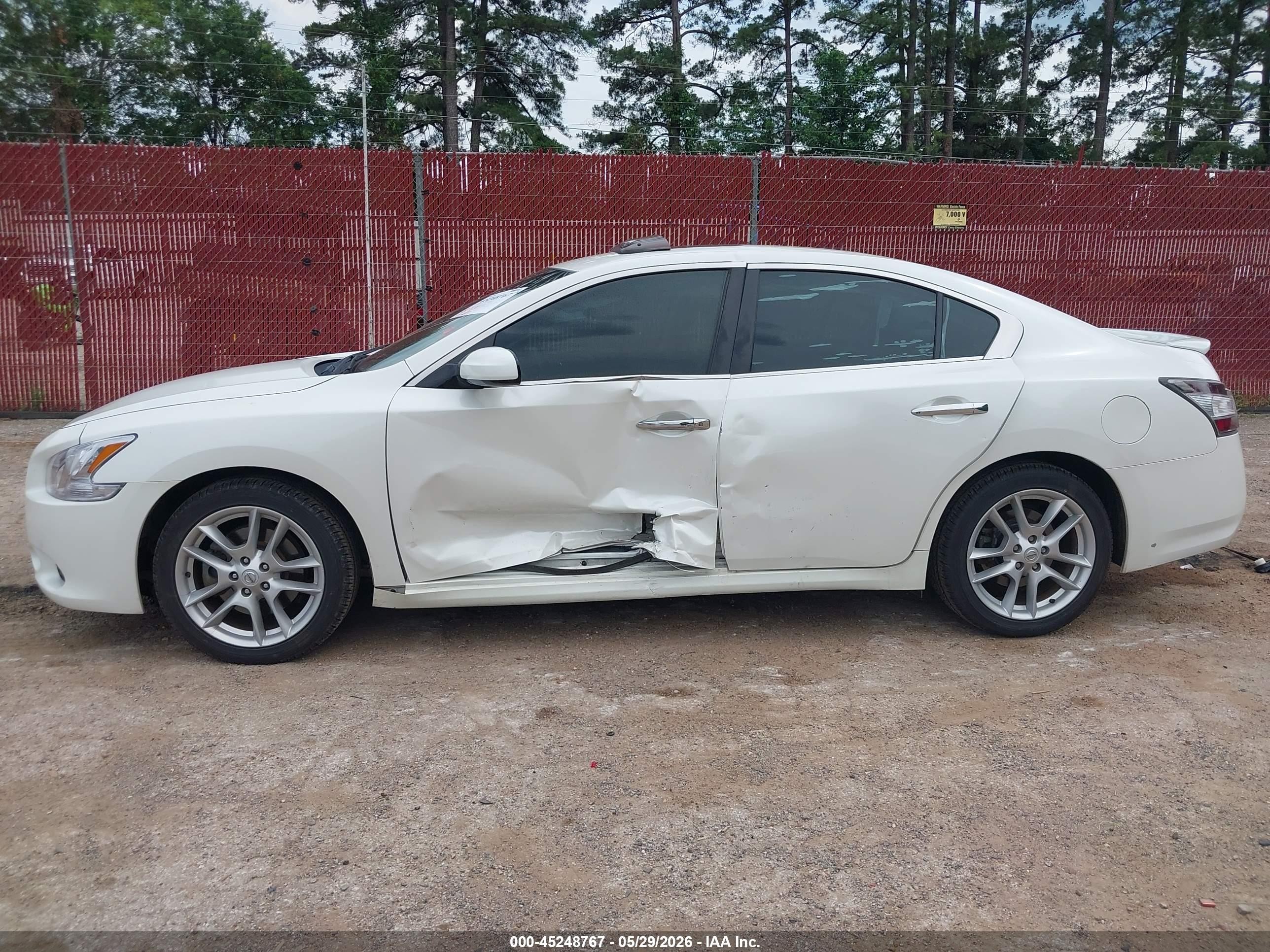2014 Nissan Maxima 3.5 S Белый vin: 1N4AA5AP3EC454409