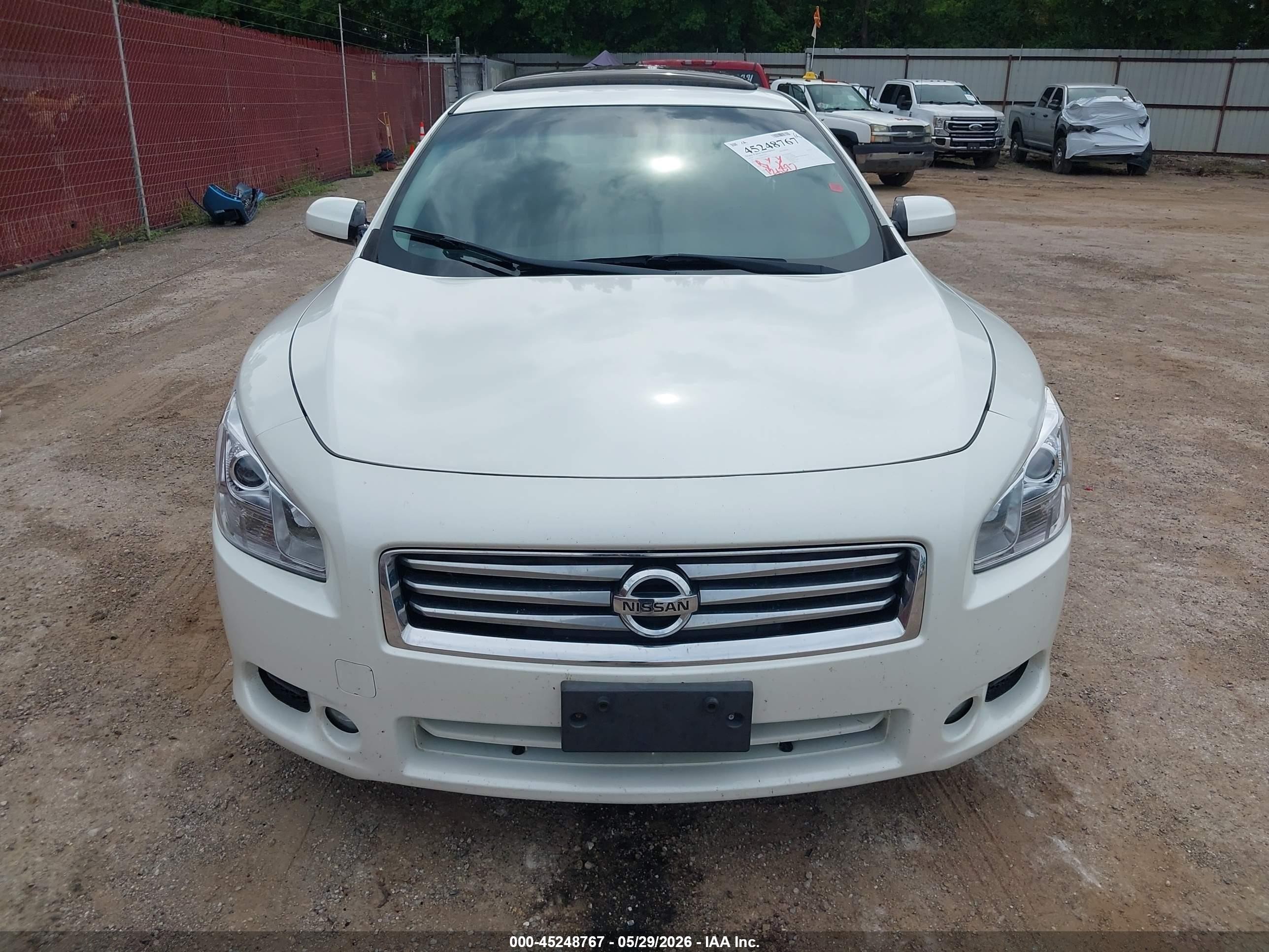 2014 Nissan Maxima 3.5 S Белый vin: 1N4AA5AP3EC454409