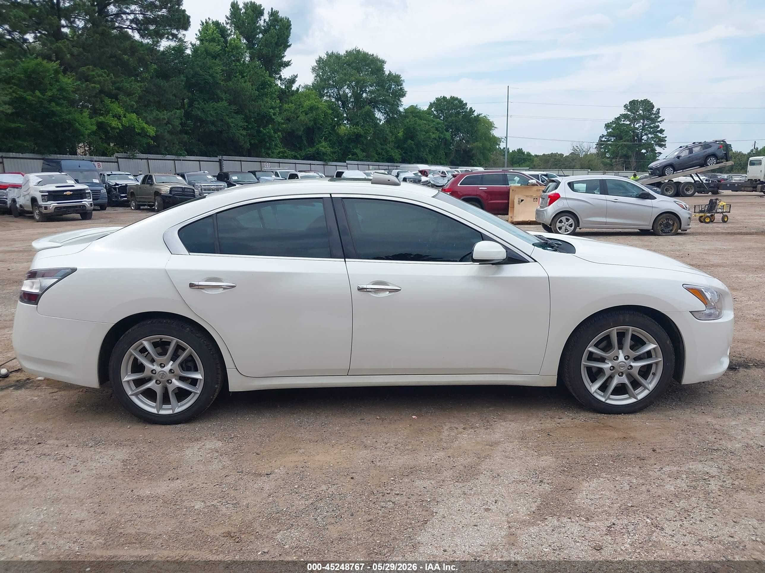 2014 Nissan Maxima 3.5 S Белый vin: 1N4AA5AP3EC454409
