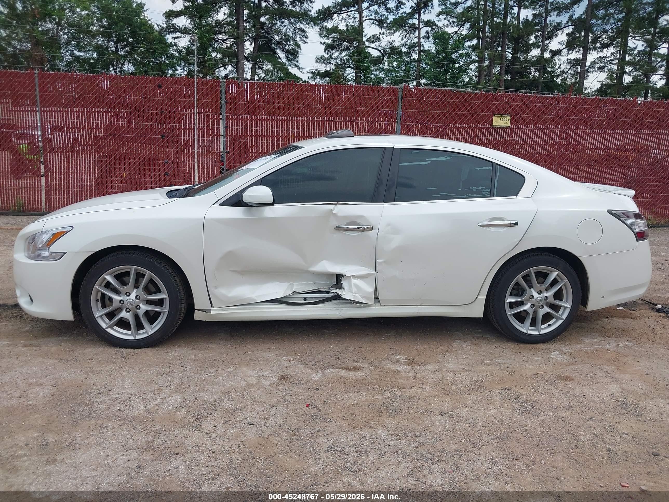 2014 Nissan Maxima 3.5 S Белый vin: 1N4AA5AP3EC454409