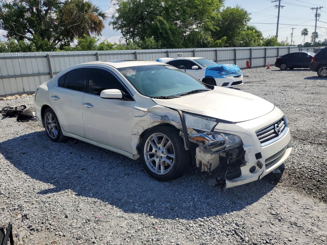2014 Nissan Maxima 3.5 S Белый vin: 1N4AA5AP3EC463191