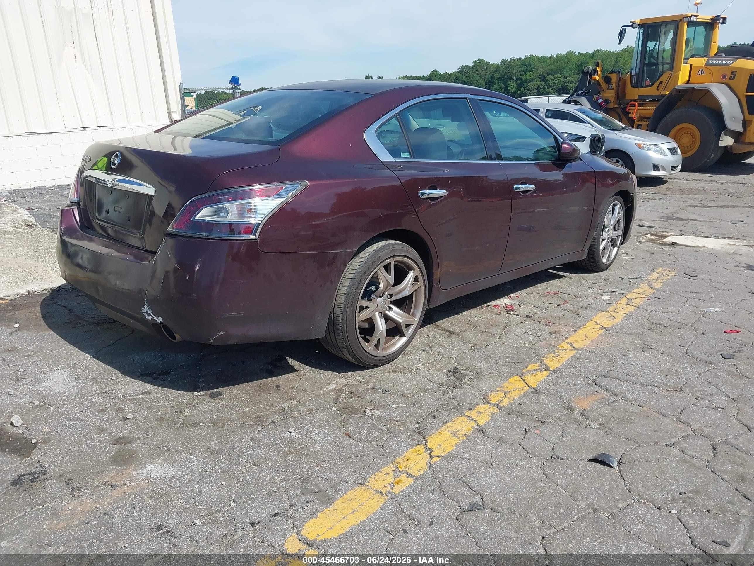 2014 Nissan Maxima 3.5 S/3.5 Sv Burgundy vin: 1N4AA5AP3EC465698