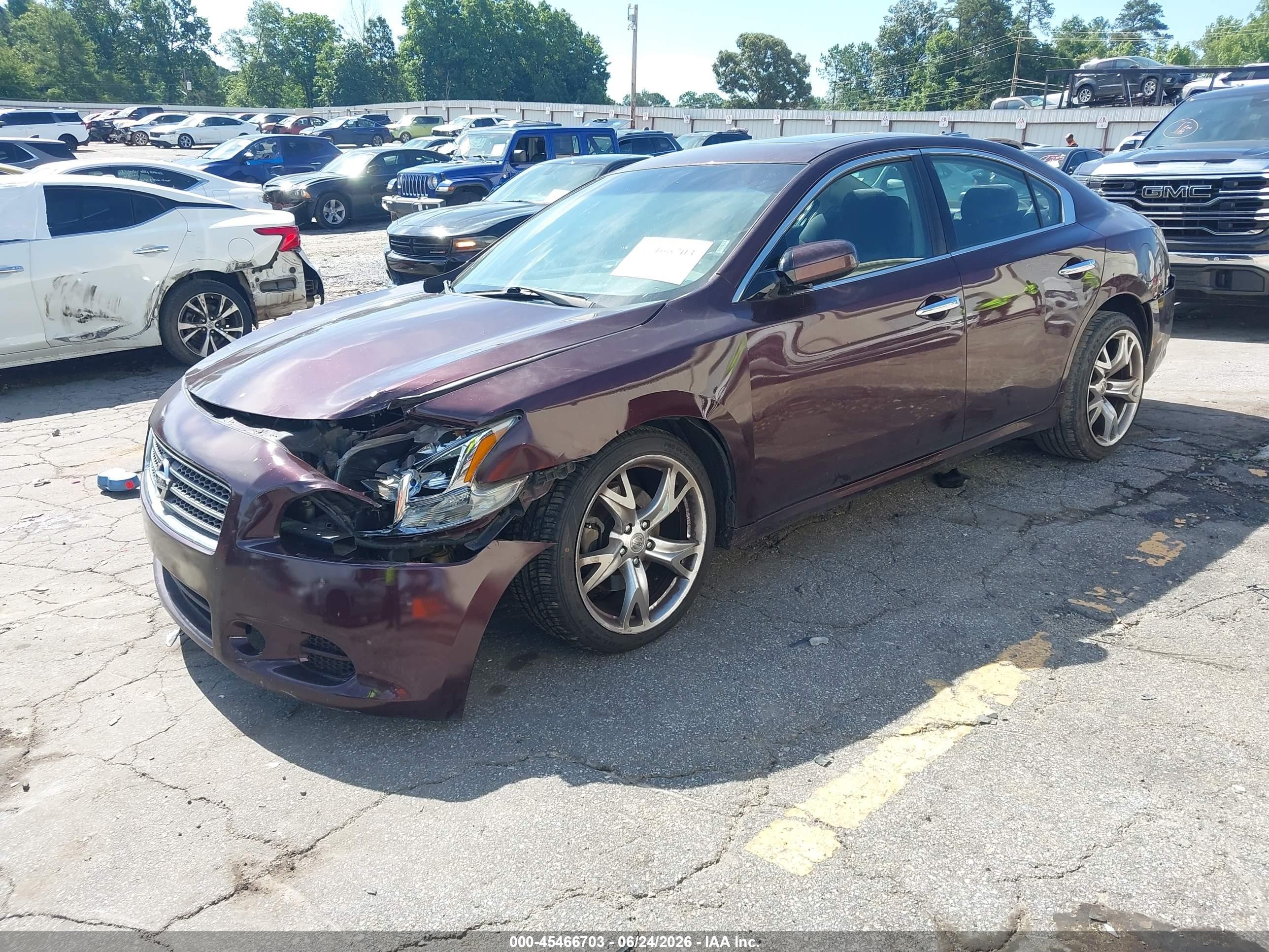 2014 Nissan Maxima 3.5 S/3.5 Sv Burgundy vin: 1N4AA5AP3EC465698