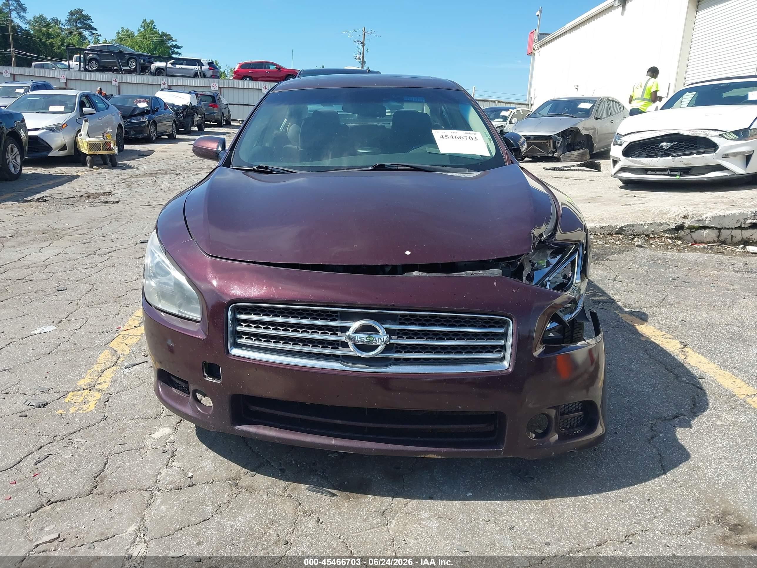 2014 Nissan Maxima 3.5 S/3.5 Sv Burgundy vin: 1N4AA5AP3EC465698