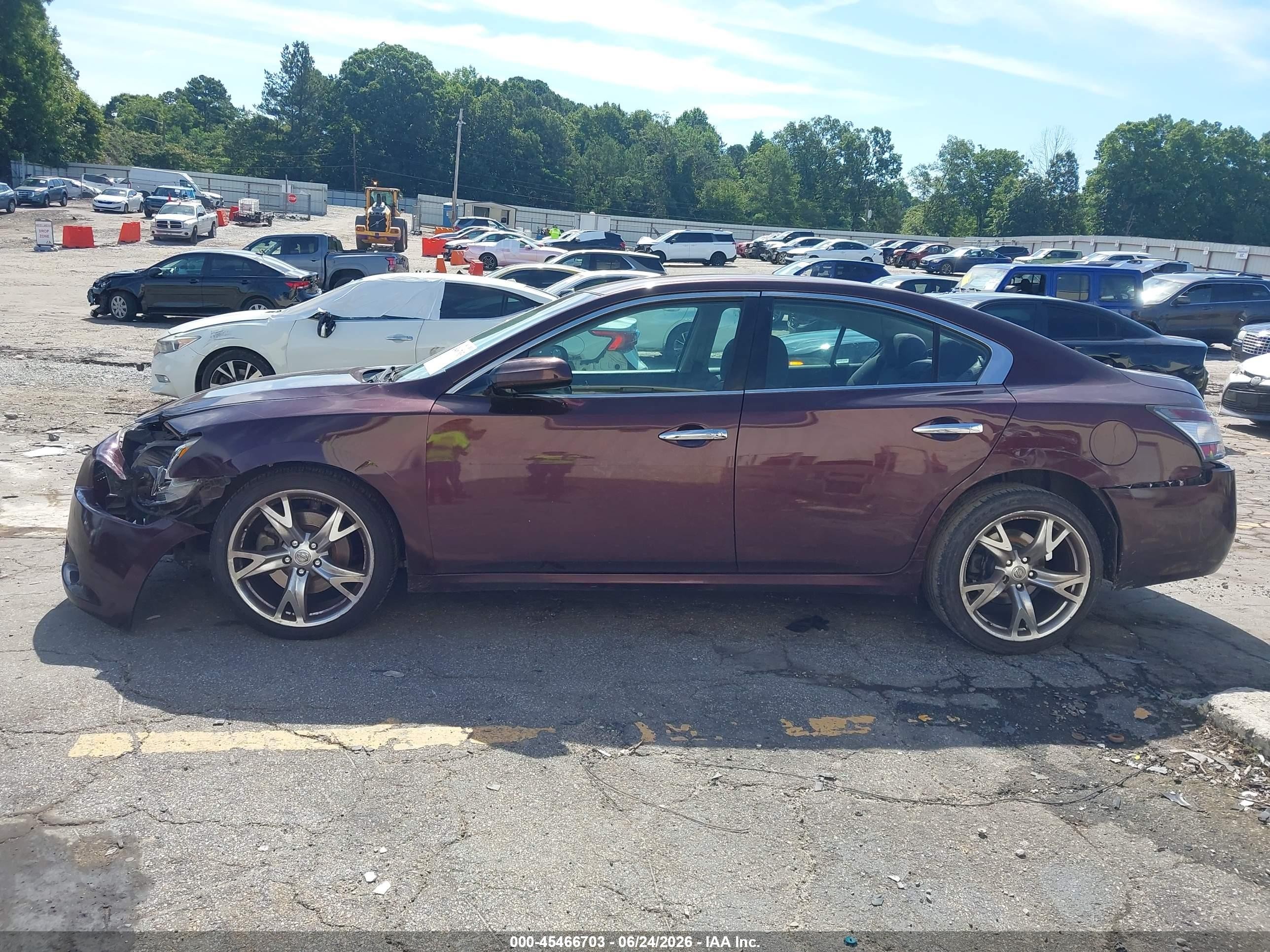 2014 Nissan Maxima 3.5 S/3.5 Sv Burgundy vin: 1N4AA5AP3EC465698