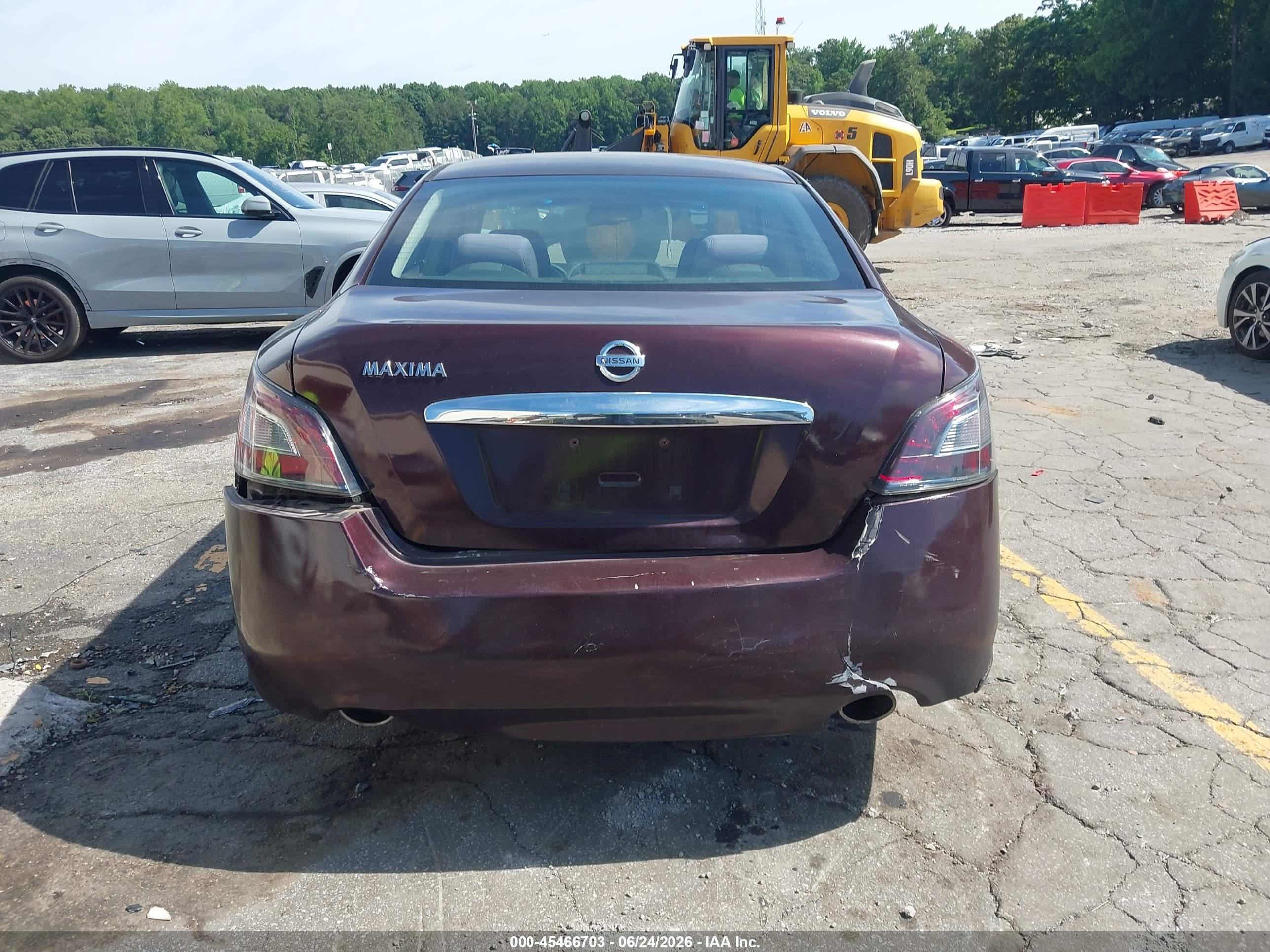 2014 Nissan Maxima 3.5 S/3.5 Sv Burgundy vin: 1N4AA5AP3EC465698