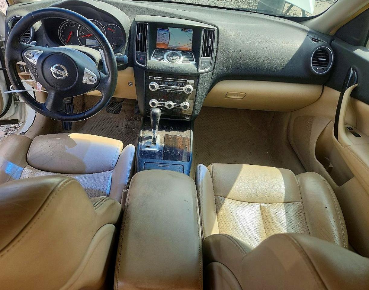2014 Nissan Maxima 3.5 Sv White vin: 1N4AA5AP3EC473770
