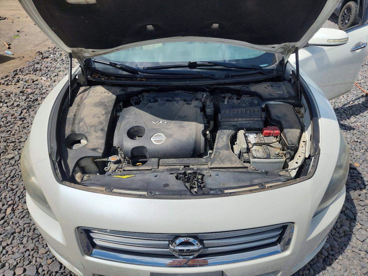 2014 Nissan Maxima 3.5 Sv White vin: 1N4AA5AP3EC473770