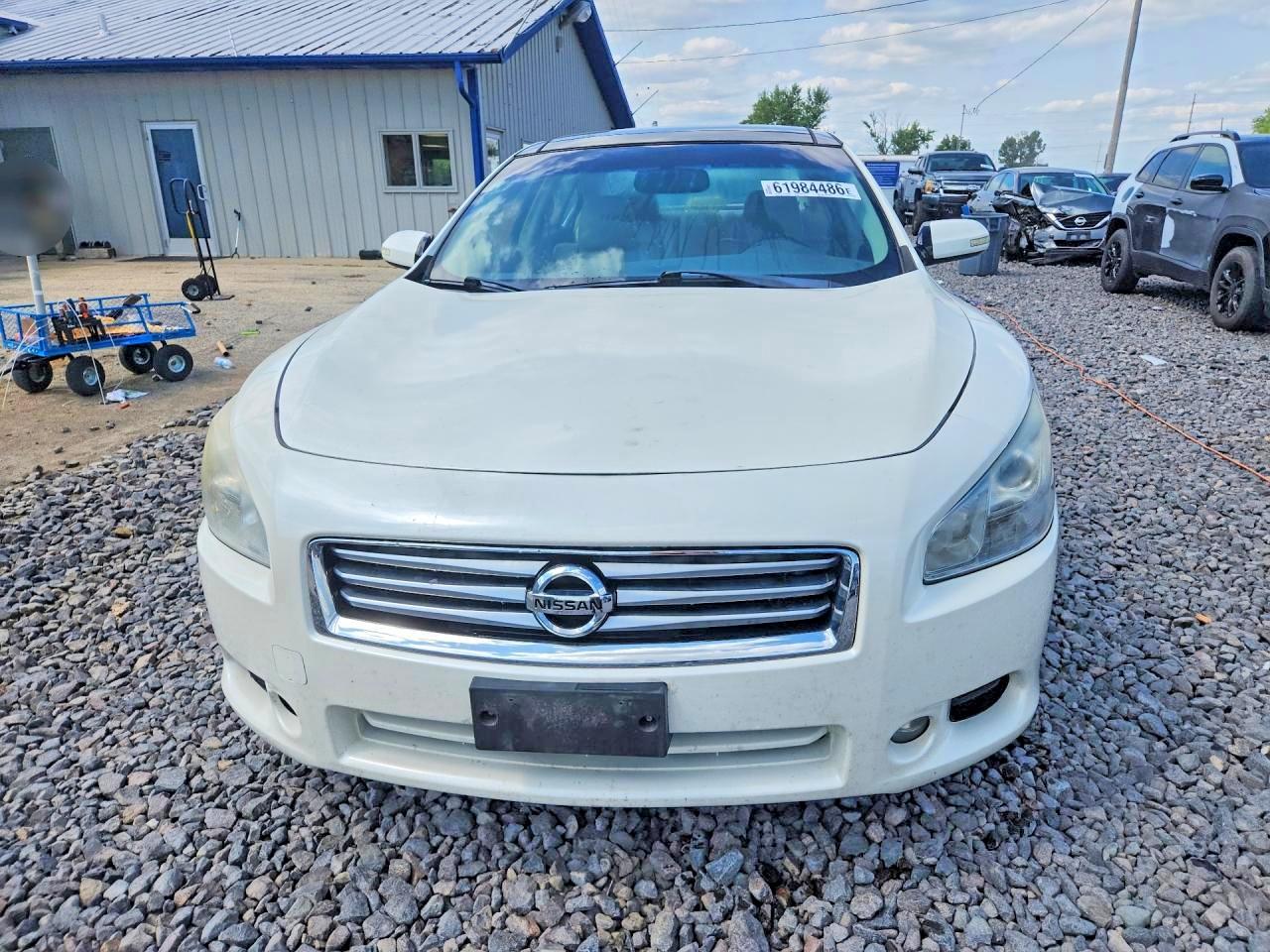 2014 Nissan Maxima 3.5 Sv White vin: 1N4AA5AP3EC473770