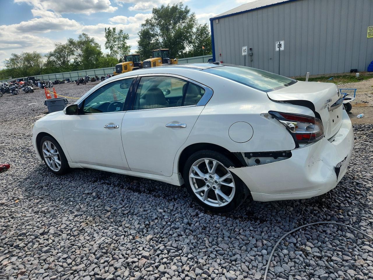 2014 Nissan Maxima 3.5 Sv White vin: 1N4AA5AP3EC473770