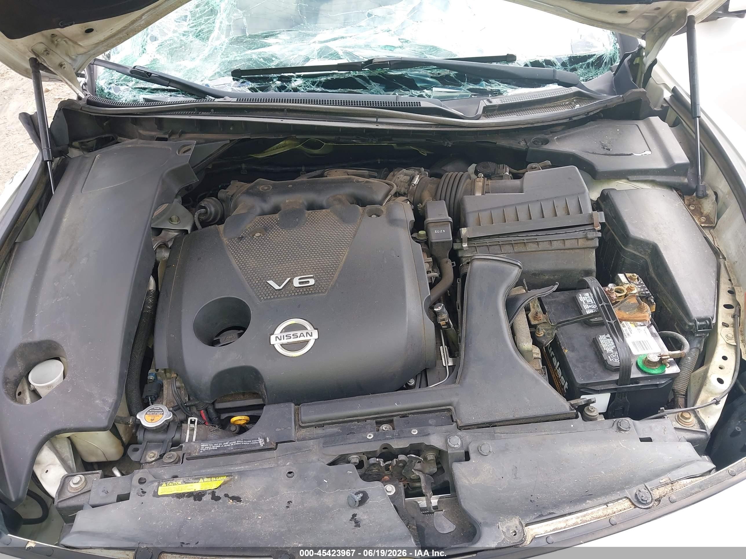 2014 Nissan Maxima 3.5 Sv White vin: 1N4AA5AP3EC476863