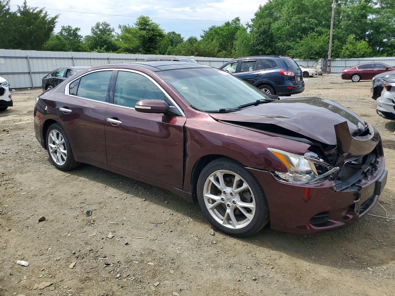2014 Nissan Maxima 3.5 S/sv Burgundy vin: 1N4AA5AP3EC478421
