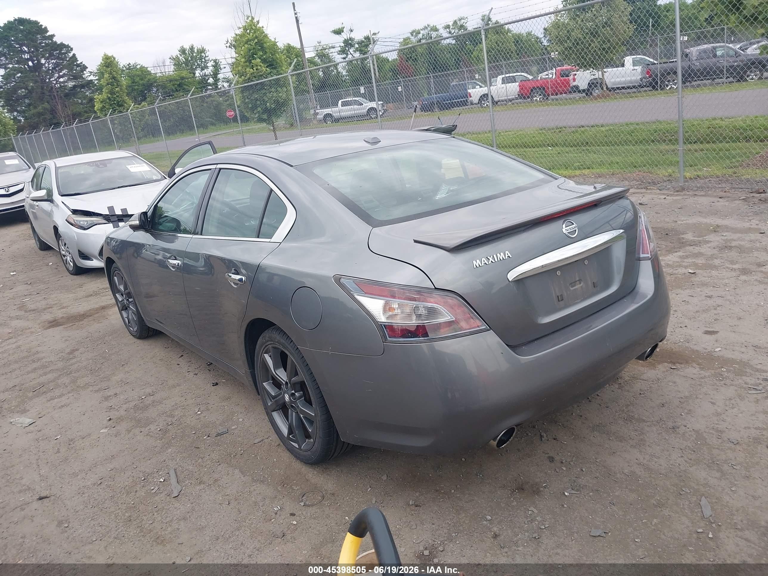 2014 Nissan Maxima 3.5 Sv Gray vin: 1N4AA5AP3EC488172