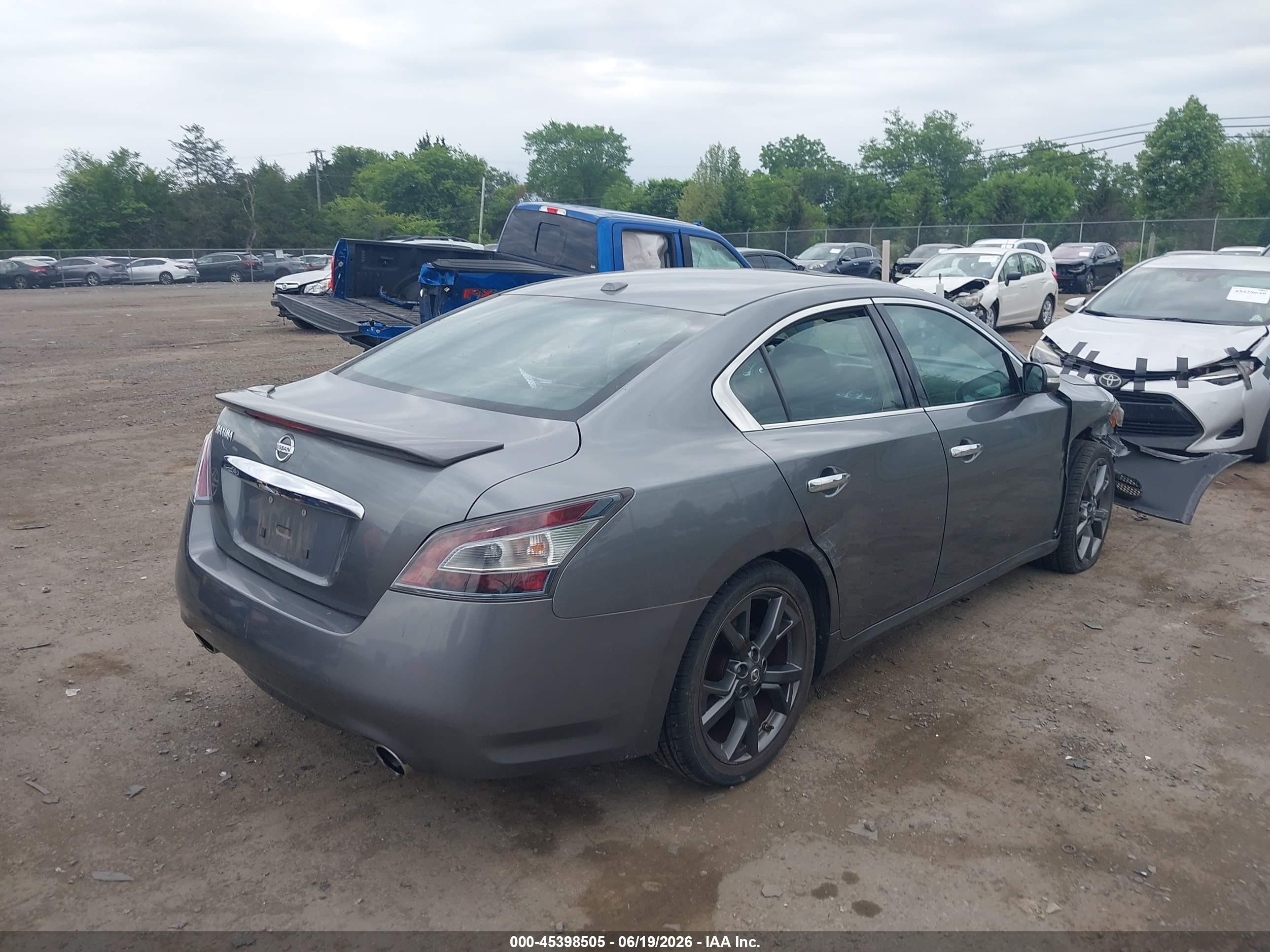 2014 Nissan Maxima 3.5 Sv Gray vin: 1N4AA5AP3EC488172