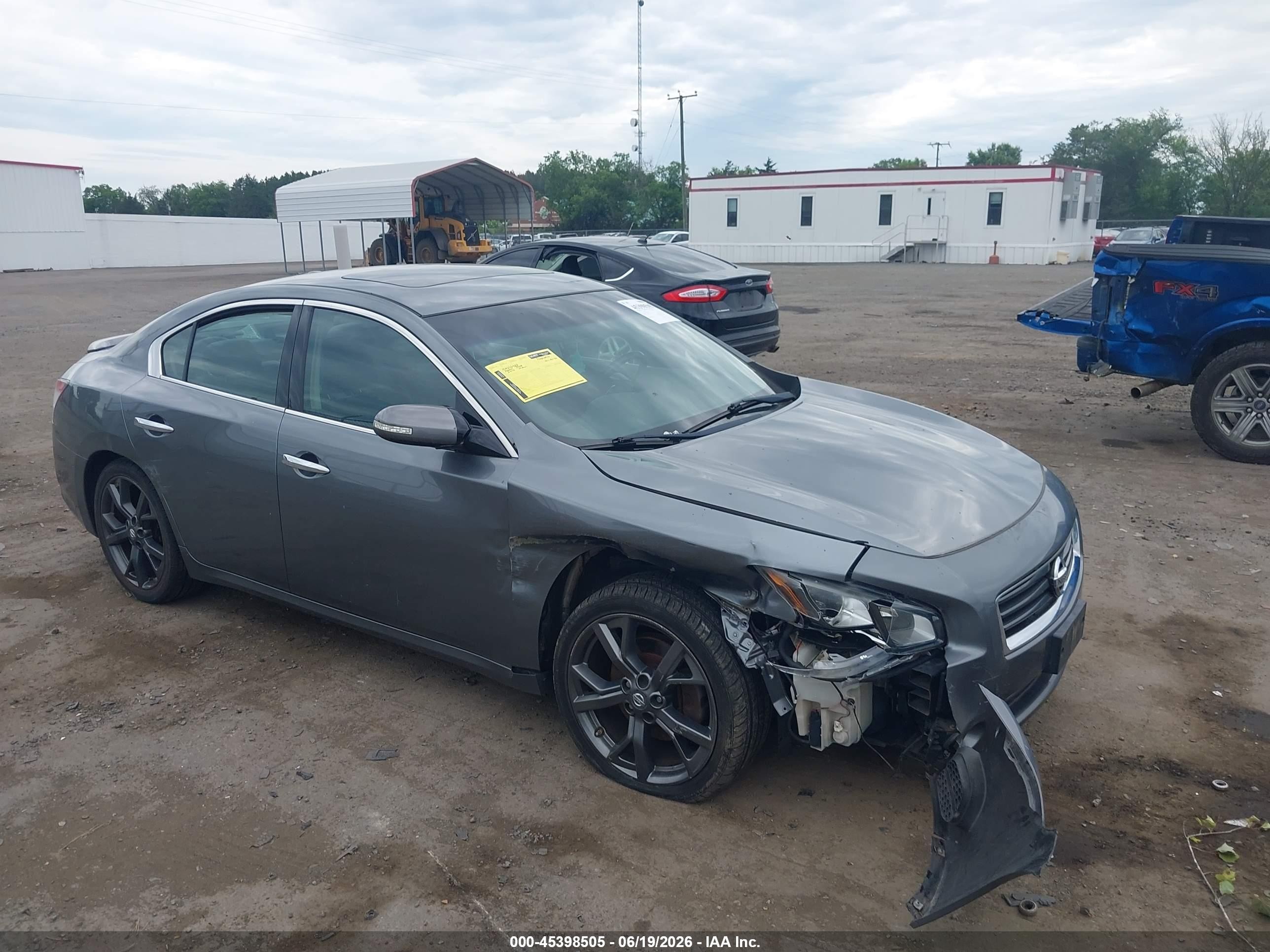 2014 Nissan Maxima 3.5 Sv Gray vin: 1N4AA5AP3EC488172