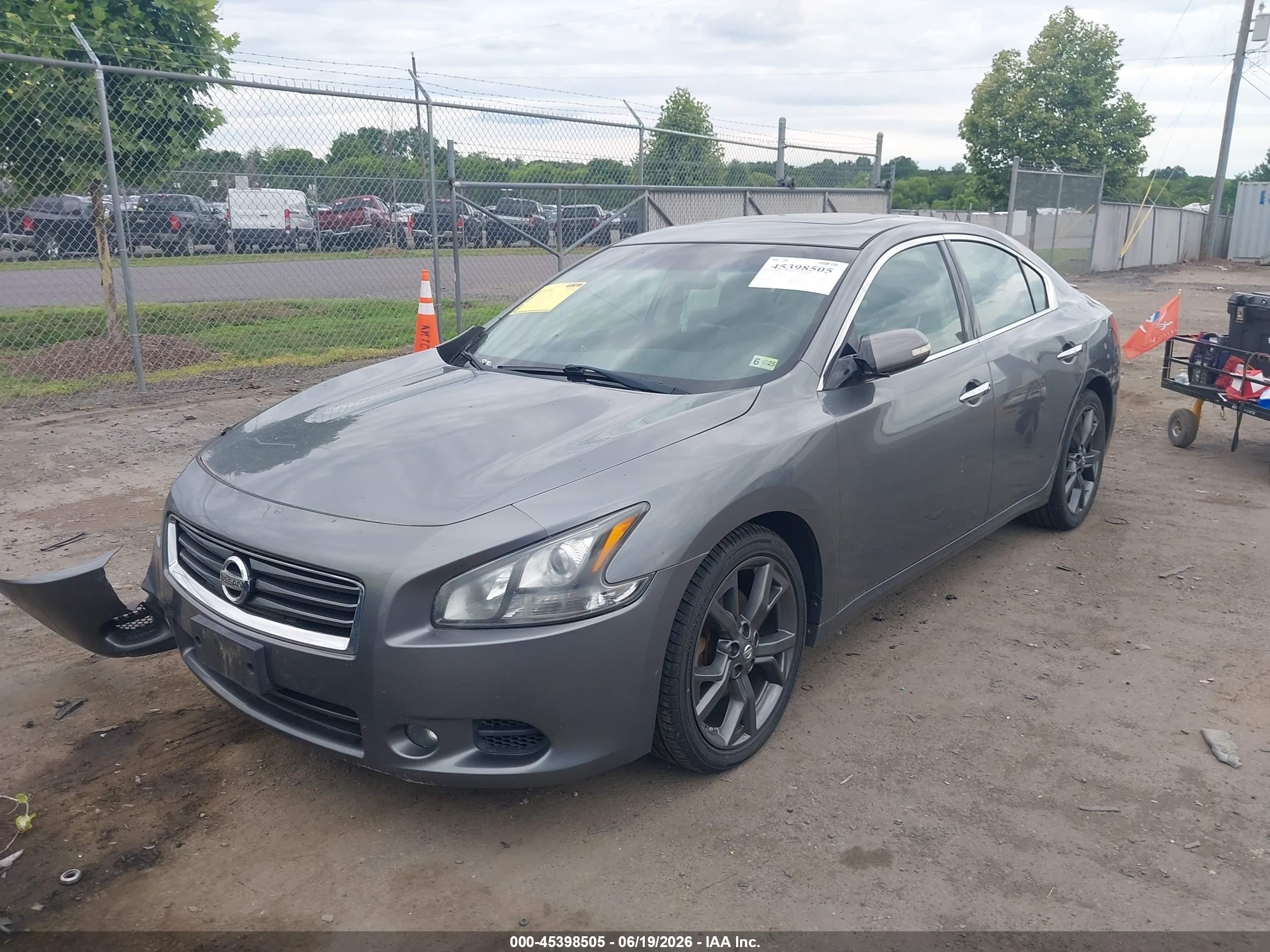 2014 Nissan Maxima 3.5 Sv Gray vin: 1N4AA5AP3EC488172