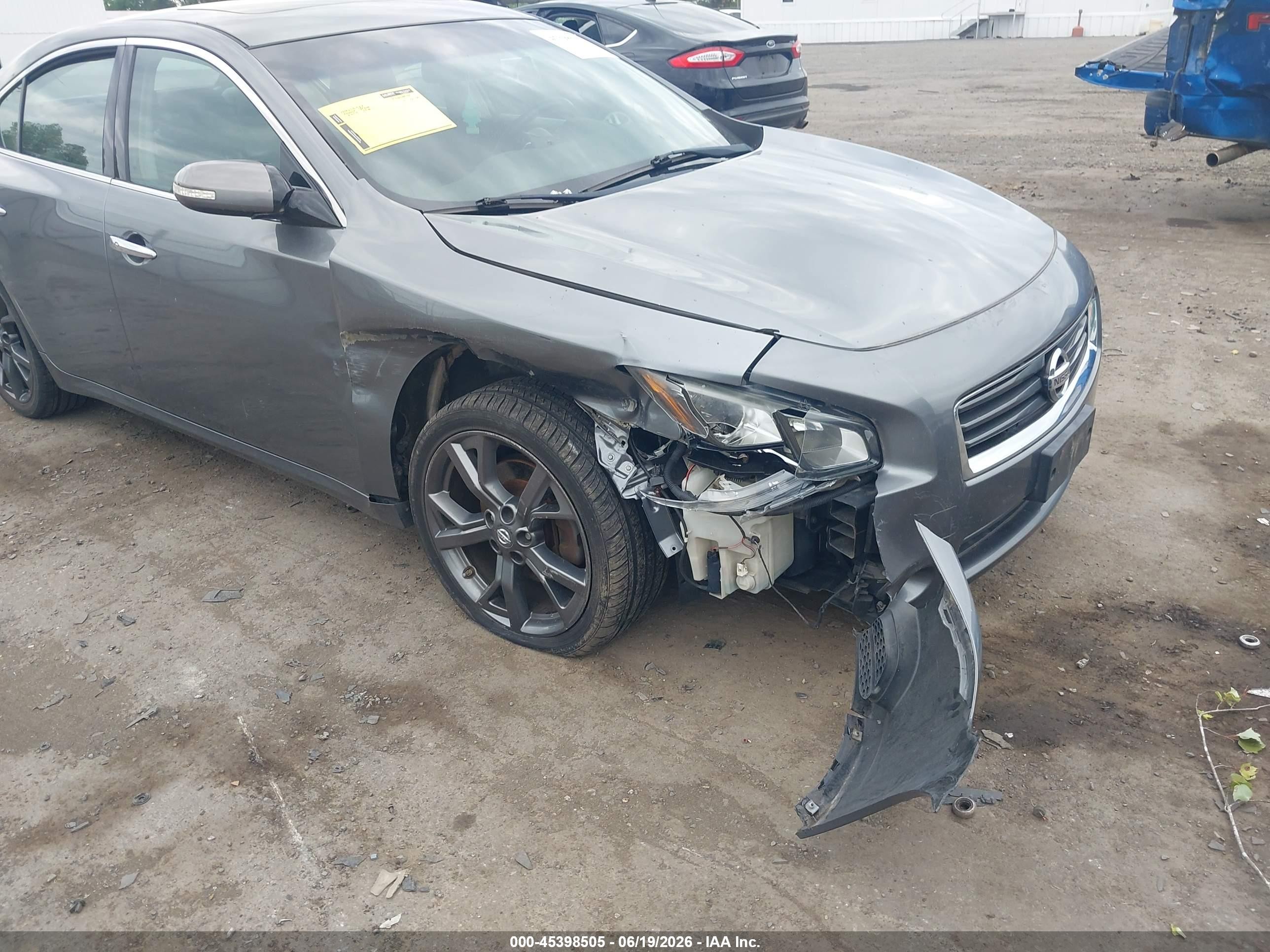 2014 Nissan Maxima 3.5 Sv Gray vin: 1N4AA5AP3EC488172