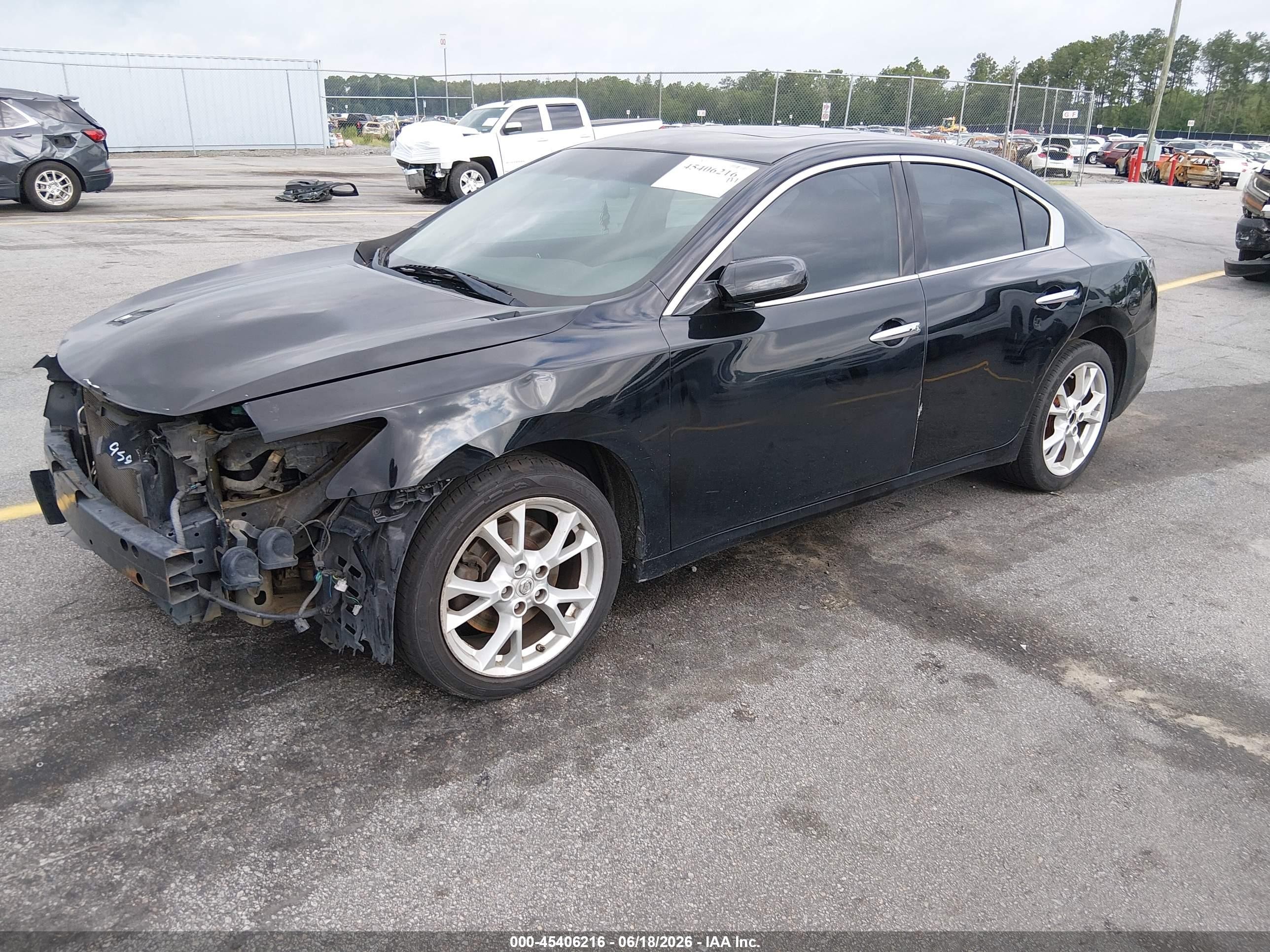 2014 Nissan Maxima 3.5 S/3.5 Sv Черный vin: 1N4AA5AP3EC495235