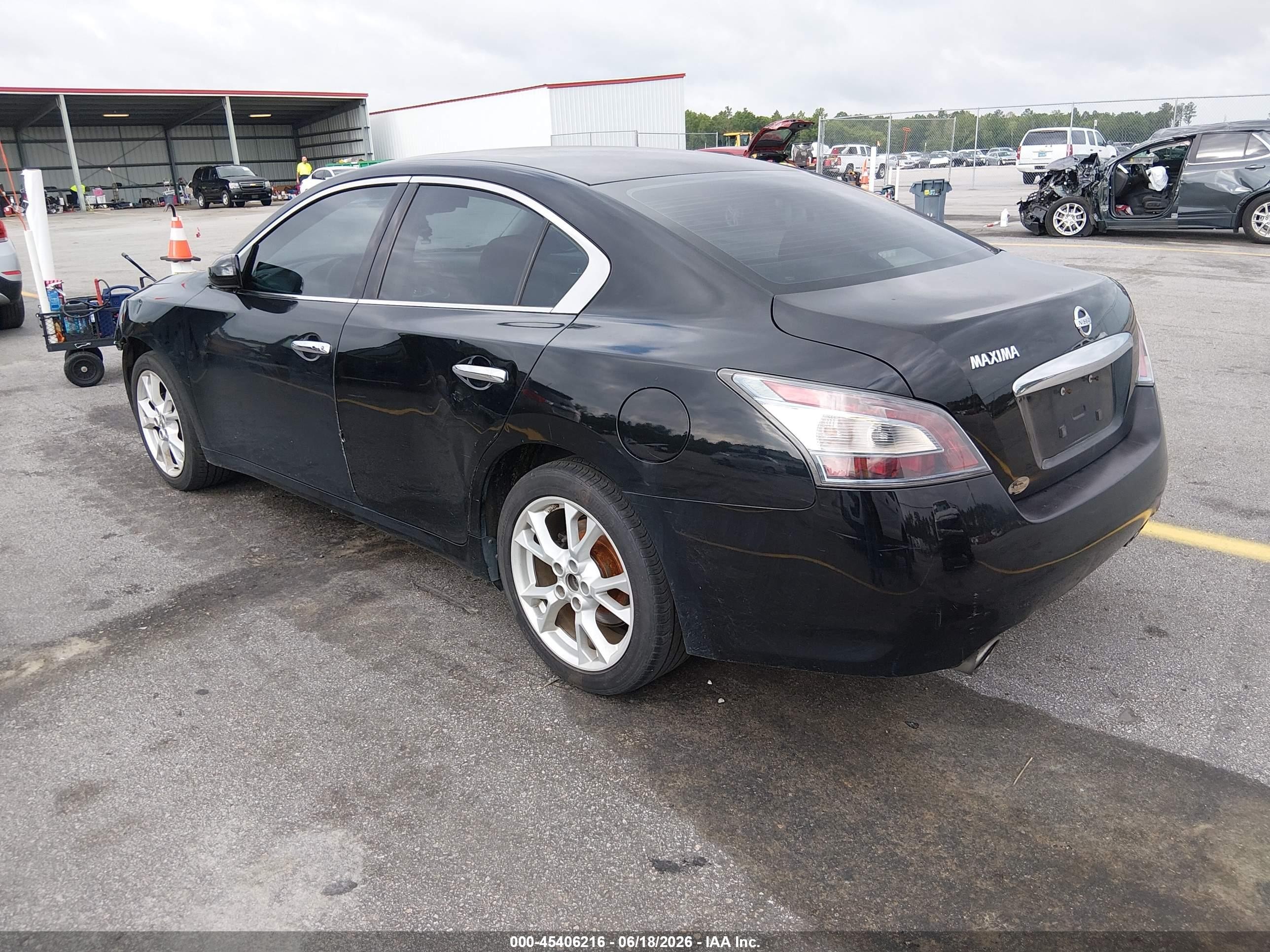 2014 Nissan Maxima 3.5 S/3.5 Sv Черный vin: 1N4AA5AP3EC495235