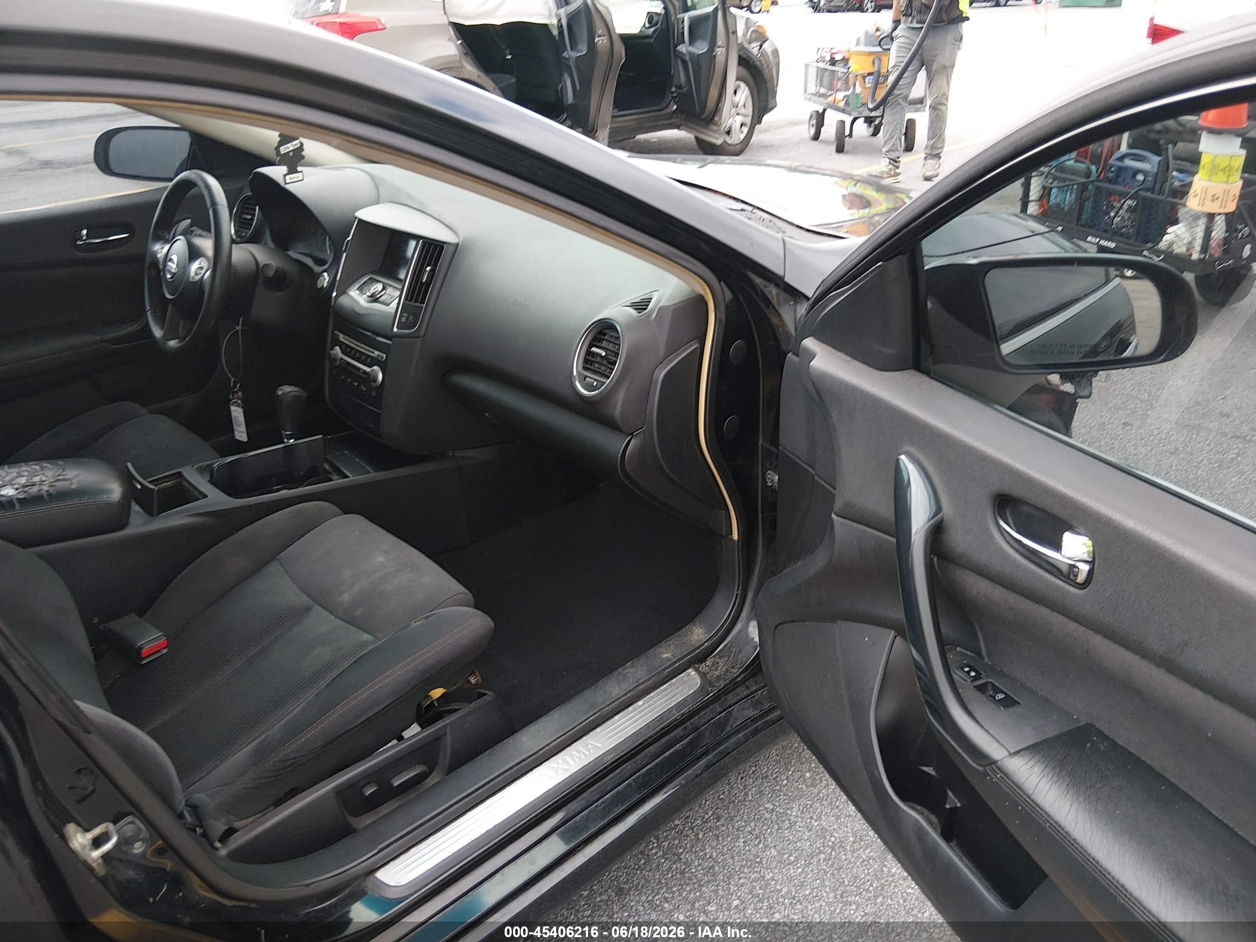 2014 Nissan Maxima 3.5 S/3.5 Sv Черный vin: 1N4AA5AP3EC495235