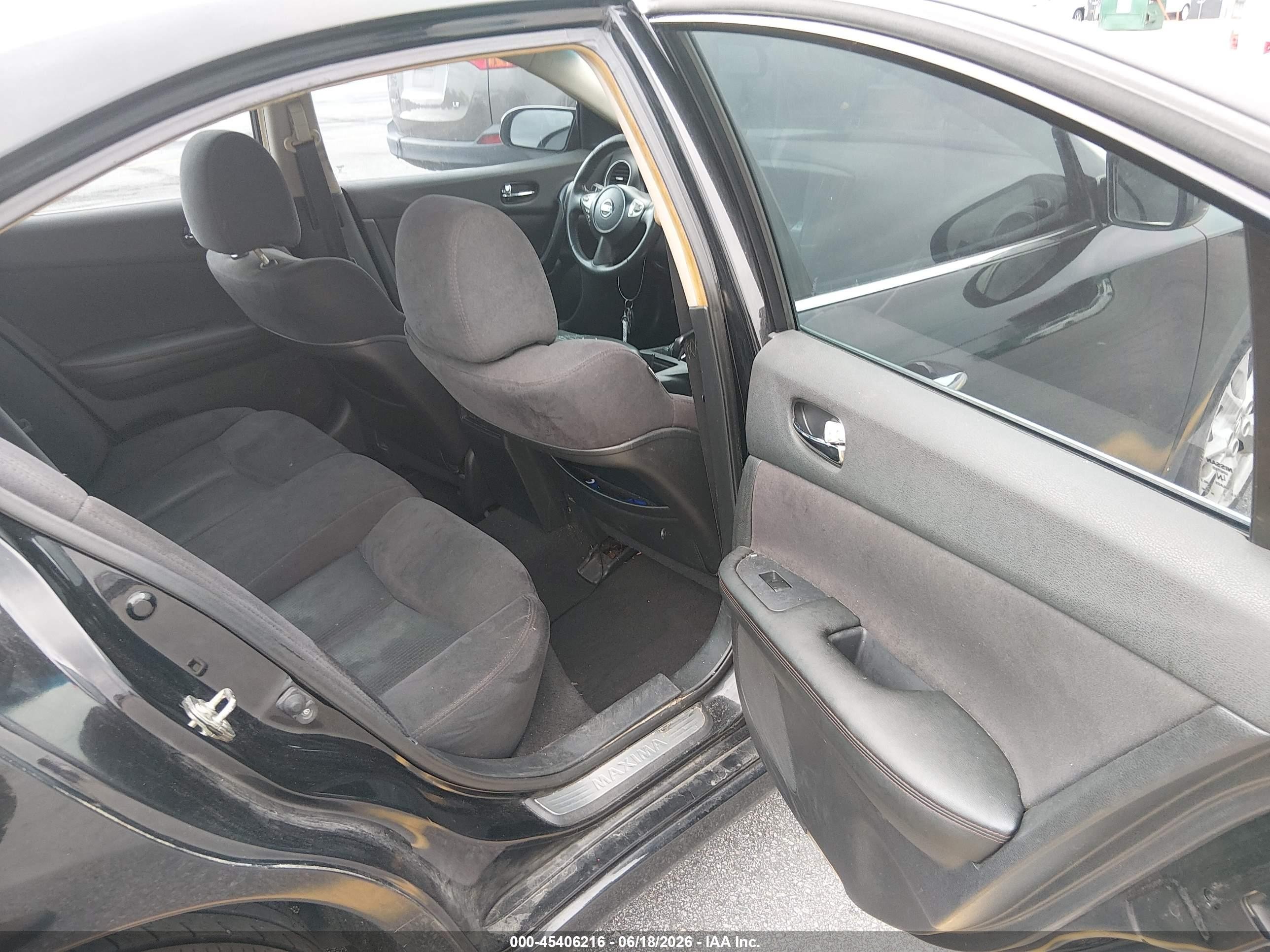2014 Nissan Maxima 3.5 S/3.5 Sv Черный vin: 1N4AA5AP3EC495235