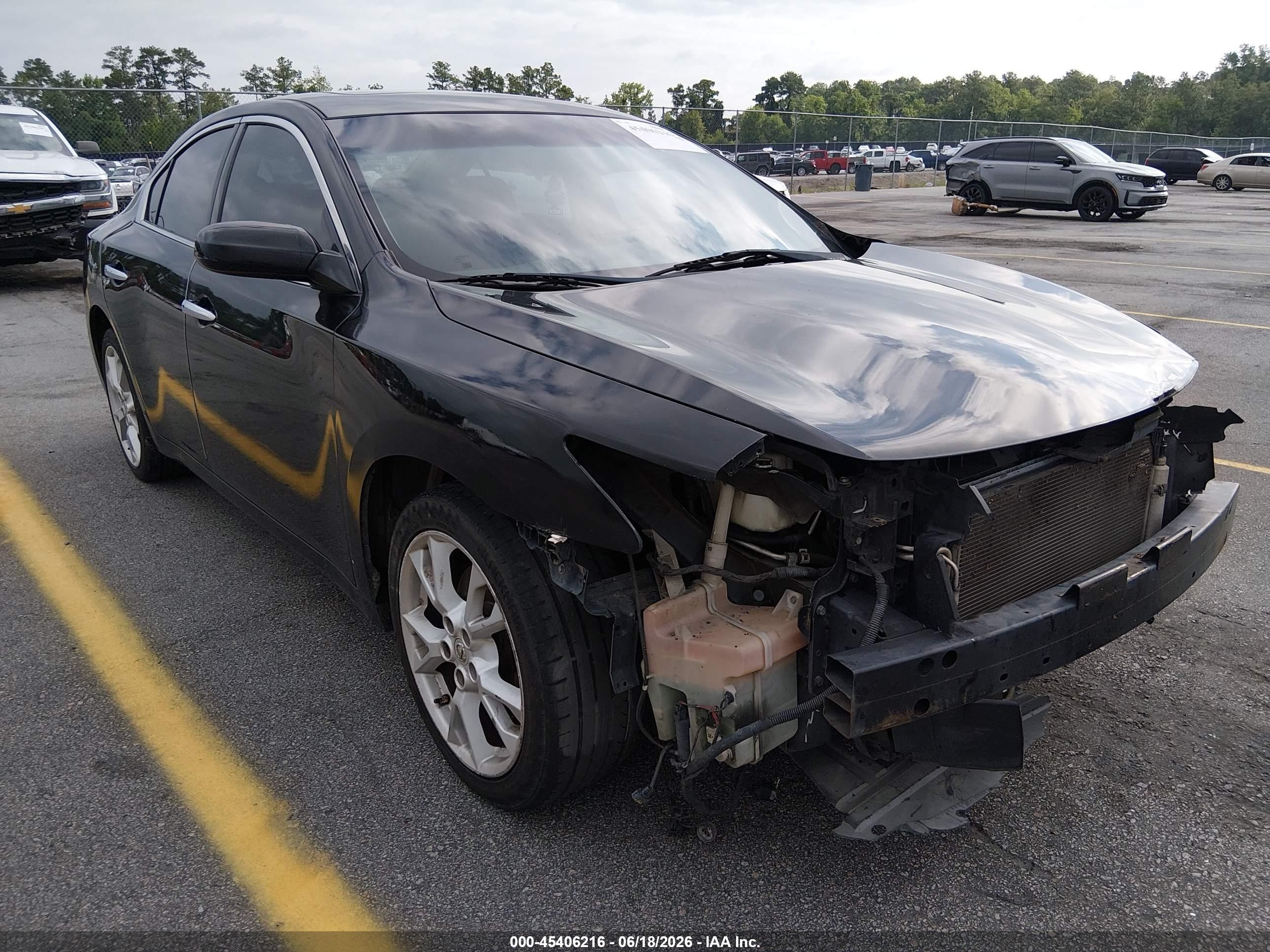 2014 Nissan Maxima 3.5 S/3.5 Sv Черный vin: 1N4AA5AP3EC495235