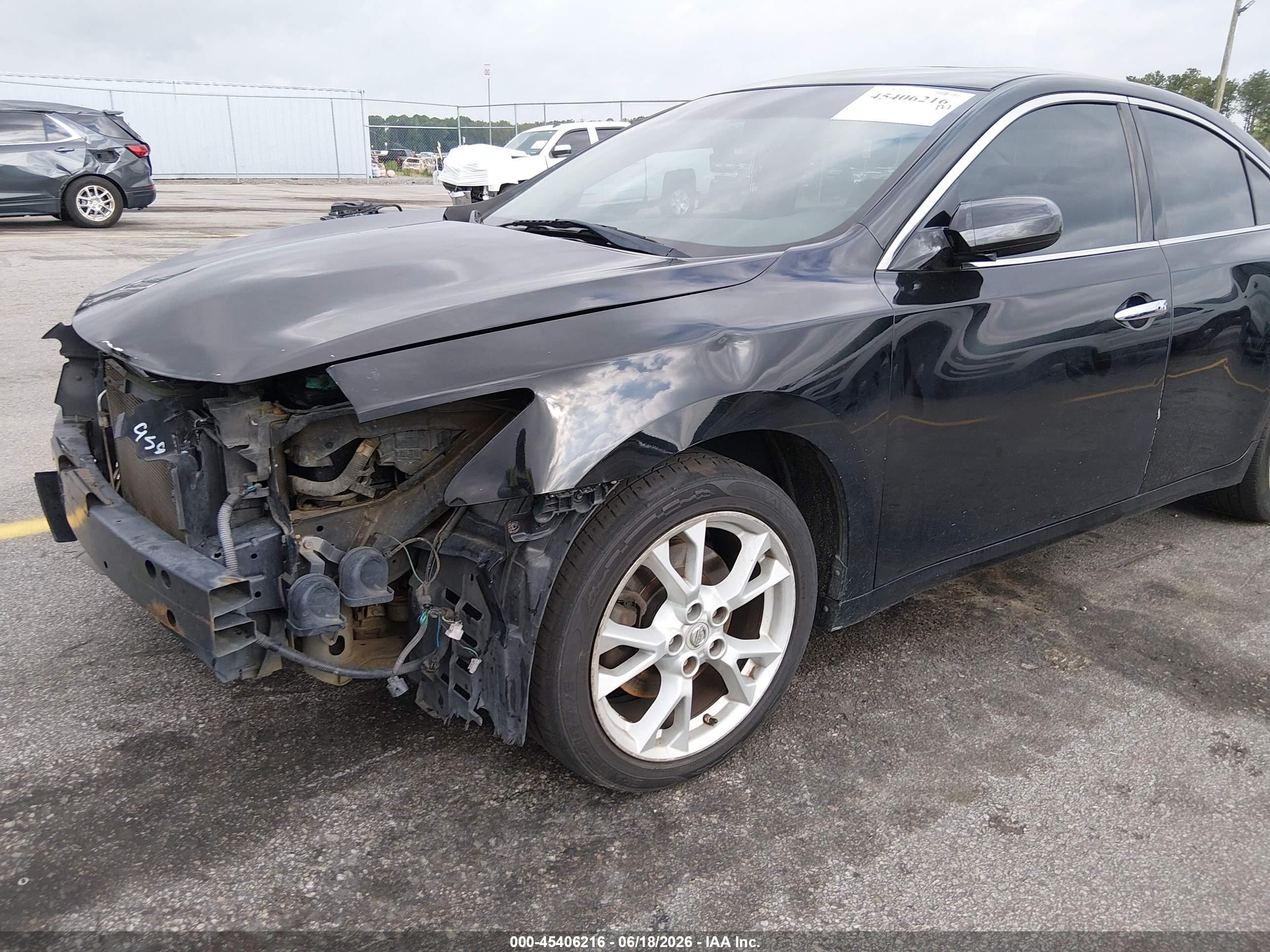 2014 Nissan Maxima 3.5 S/3.5 Sv Черный vin: 1N4AA5AP3EC495235