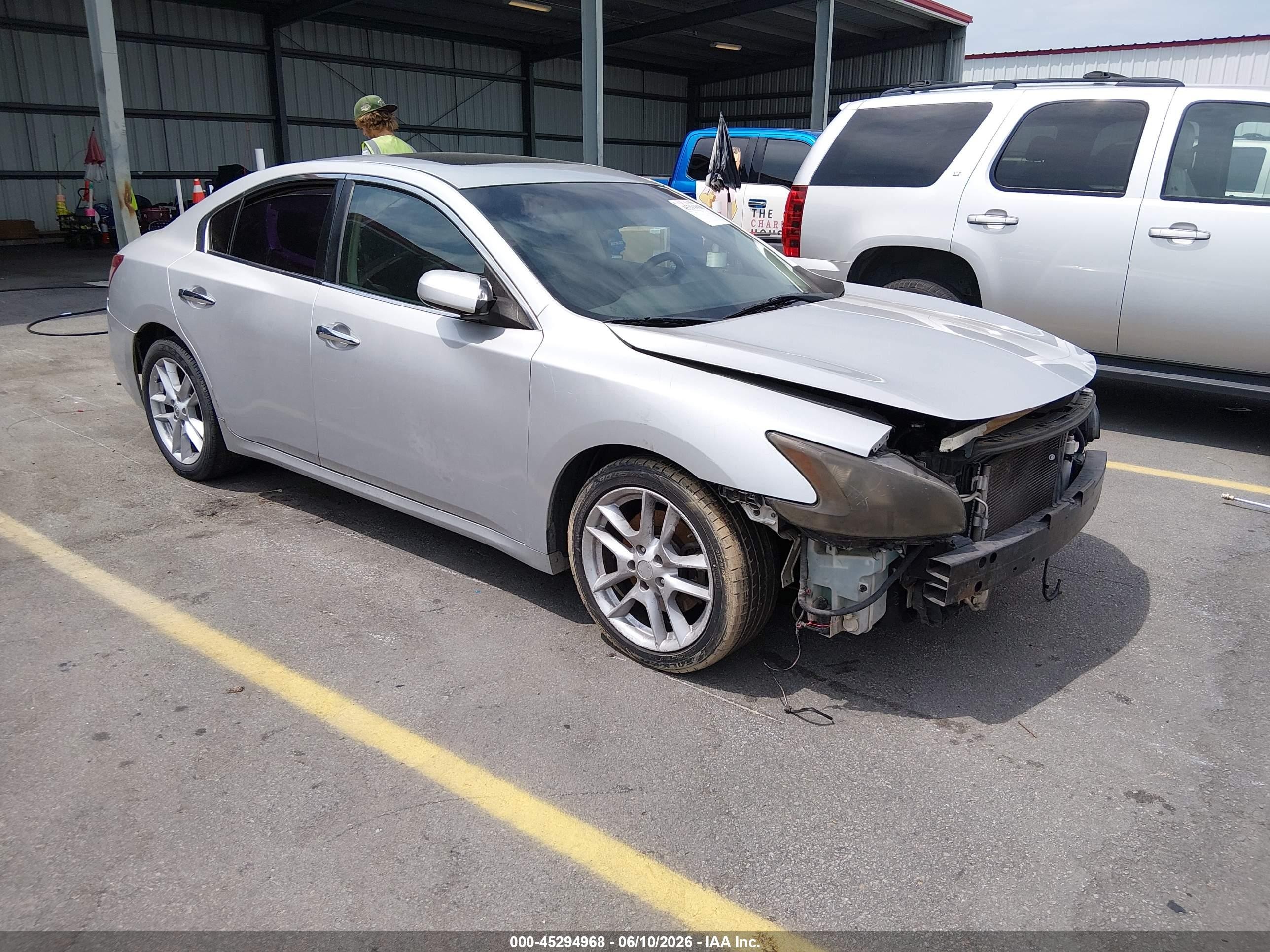 2014 Nissan Maxima 3.5 S/3.5 Sv Silver vin: 1N4AA5AP3EC495722