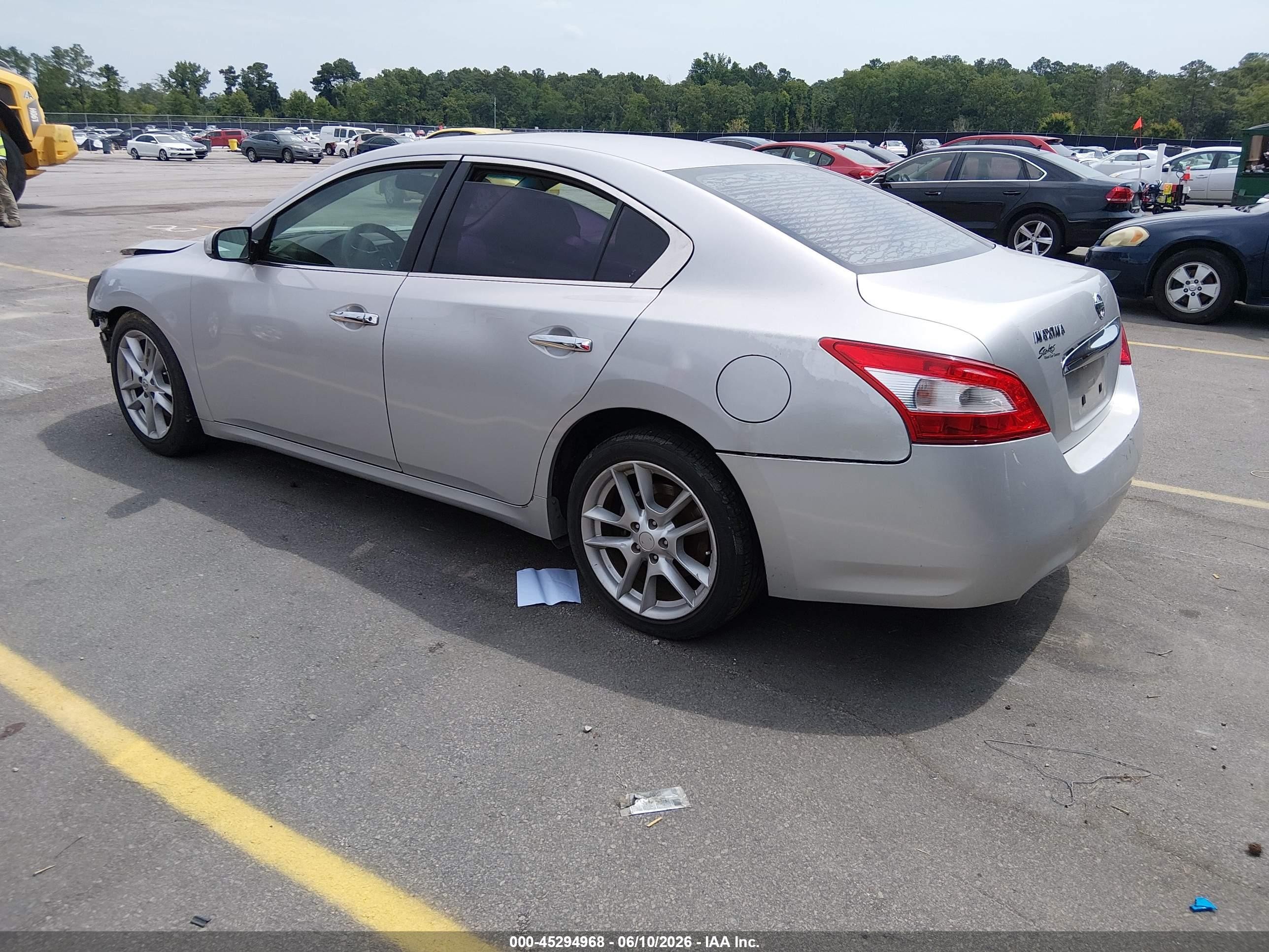 2014 Nissan Maxima 3.5 S/3.5 Sv Silver vin: 1N4AA5AP3EC495722