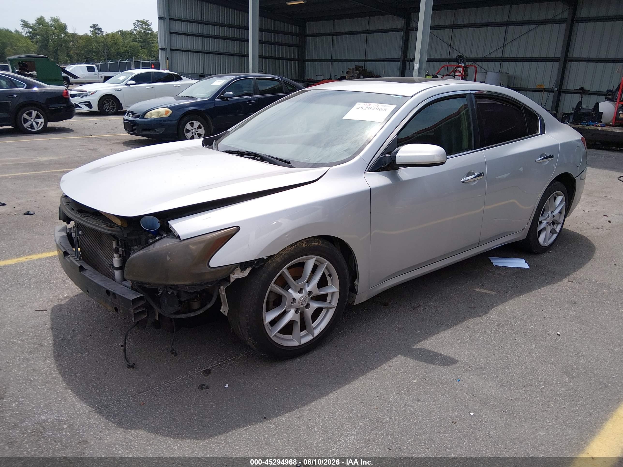 2014 Nissan Maxima 3.5 S/3.5 Sv Silver vin: 1N4AA5AP3EC495722
