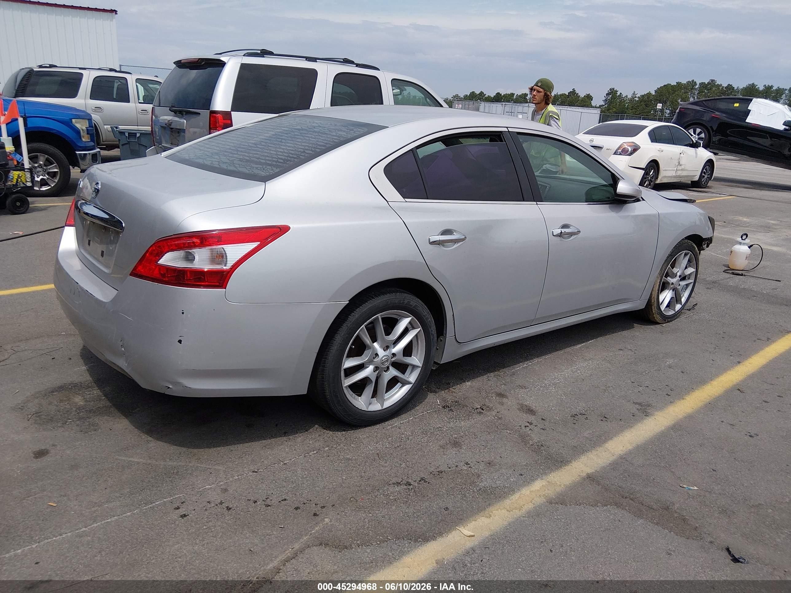 2014 Nissan Maxima 3.5 S/3.5 Sv Silver vin: 1N4AA5AP3EC495722