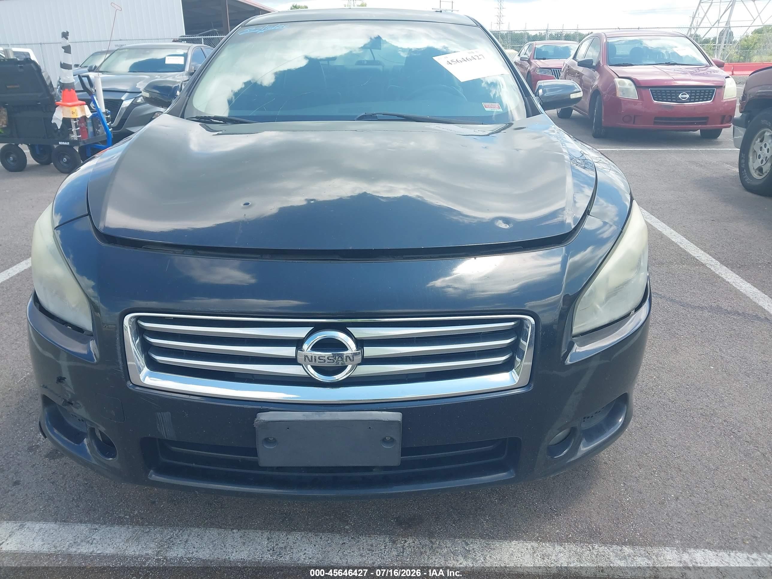 2014 Nissan Maxima 3.5 Sv Black vin: 1N4AA5AP3EC912420
